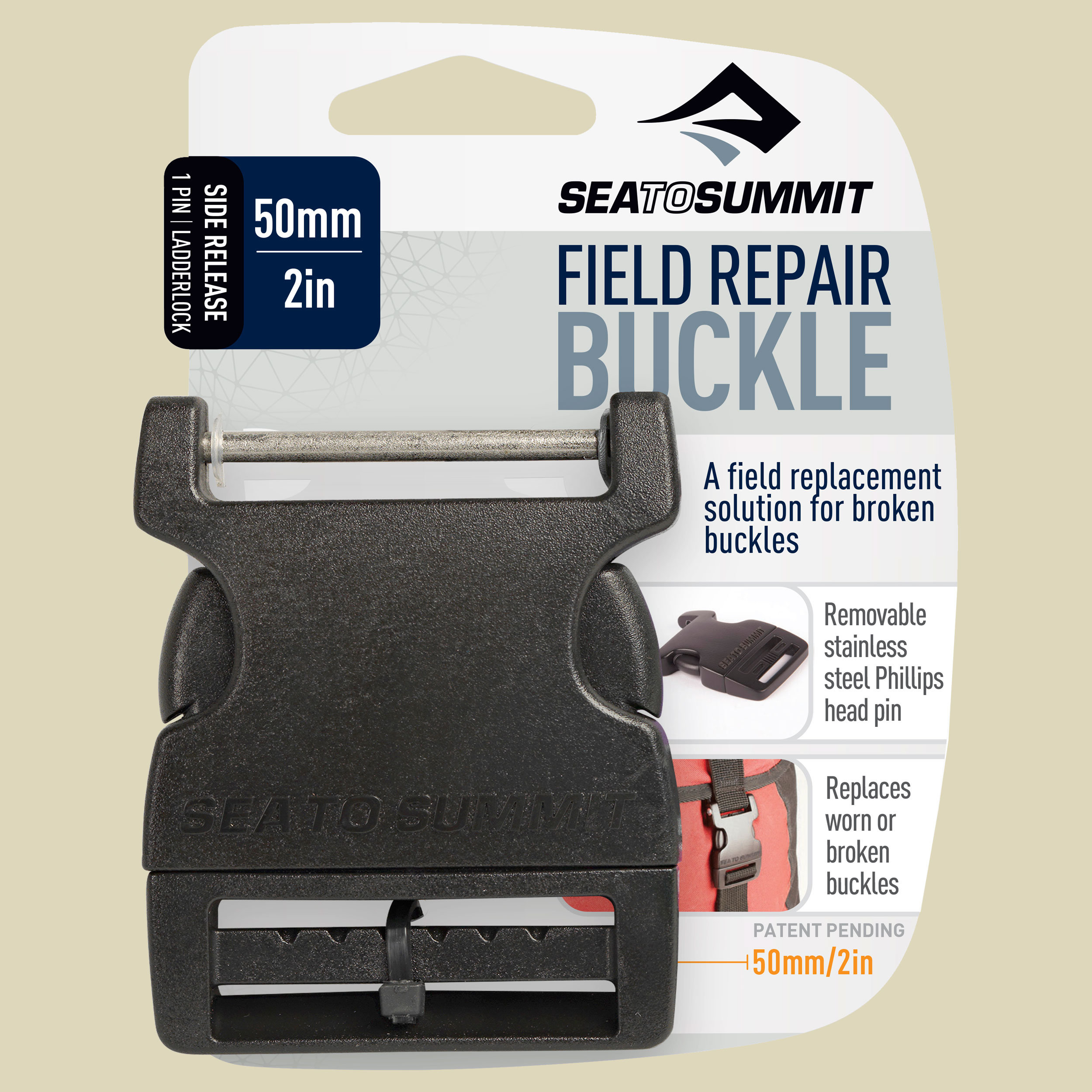Field Repair Buckle Side Release 50 mm (1Pin)