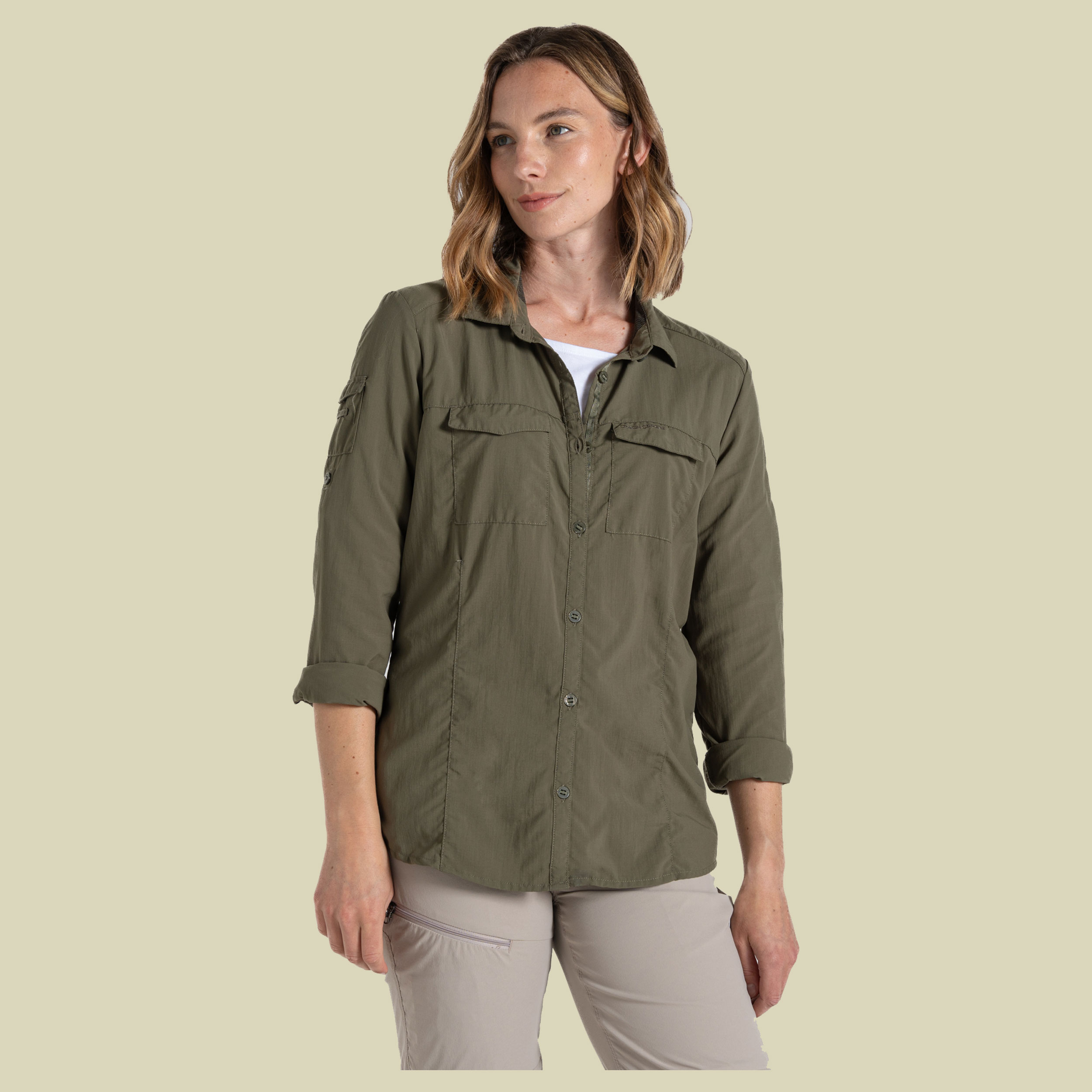 NosiLife Adventure Long Sleeved Shirt III Women 44 grün -wild olive (UK 18)