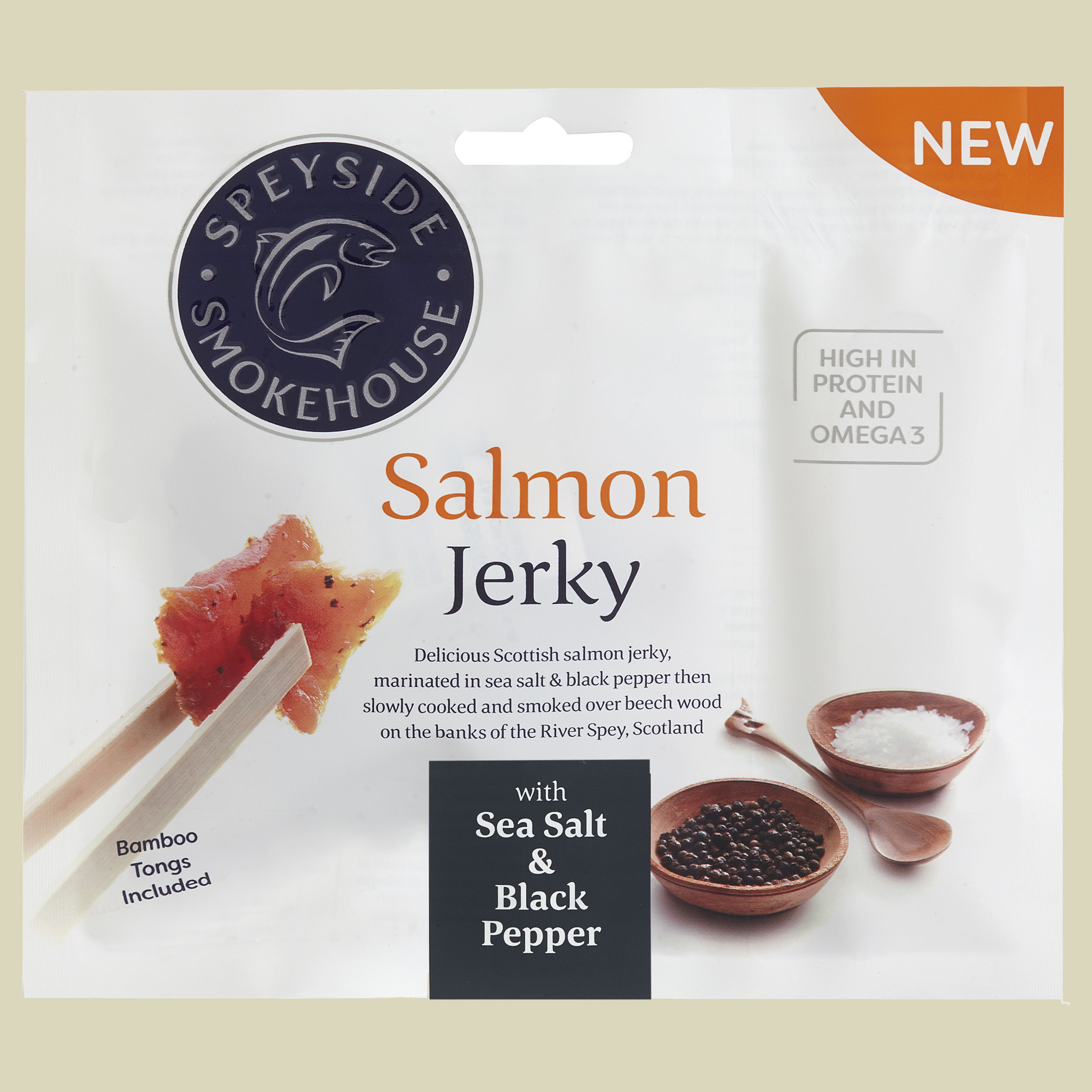 Speyside Salmon Jerky Sea Salt &amp; Black Pepper 30g