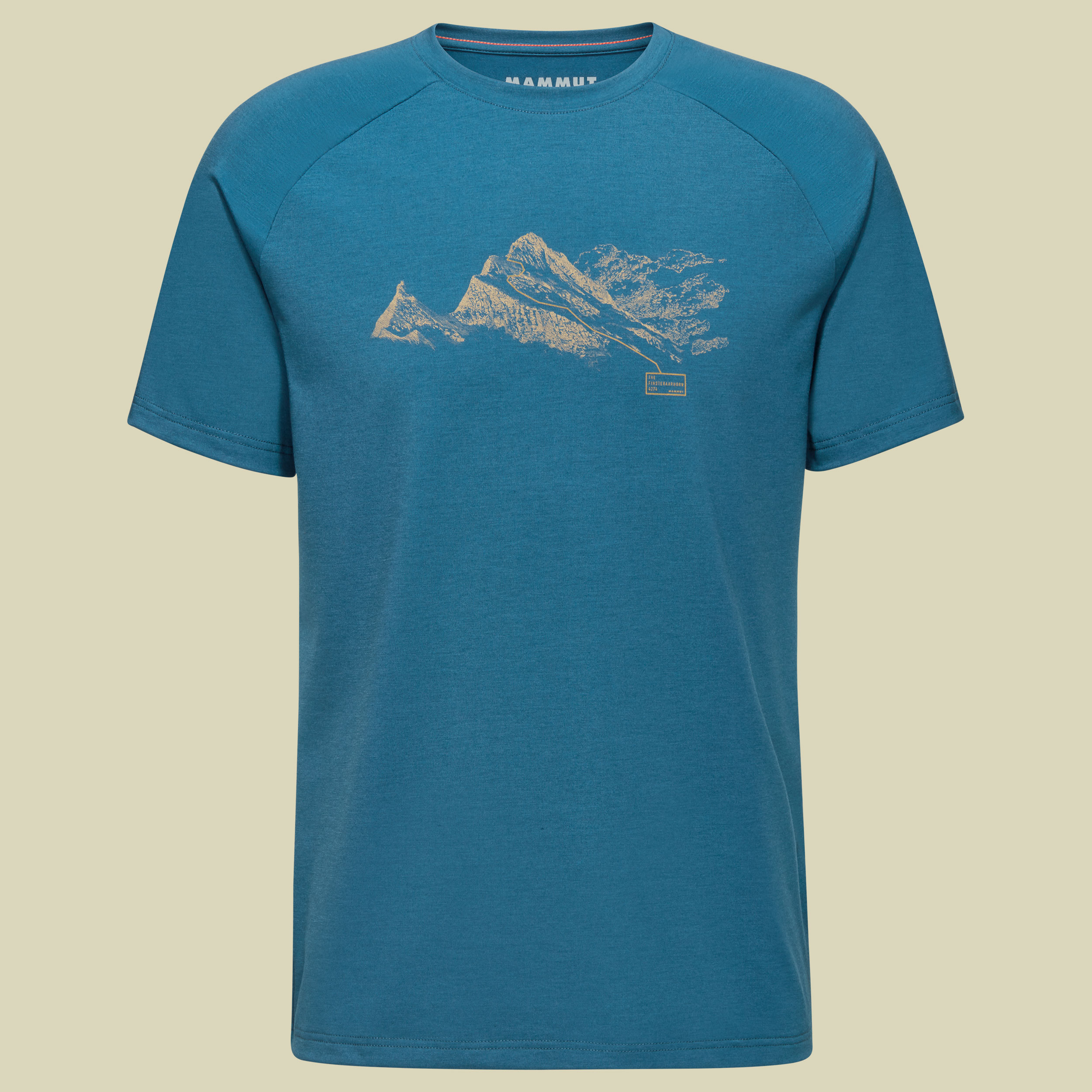 Mountain T-Shirt Men Finsteraarhorn M blau - deep ice