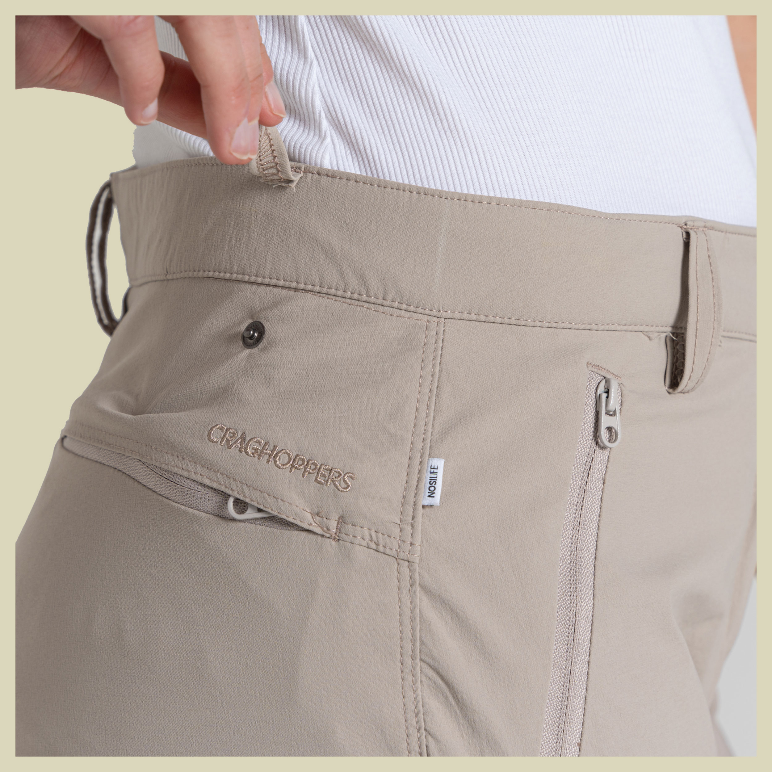 NosiLife Pro Convertible Trousers III Women 40 beige - soft mushroom (UK 12)