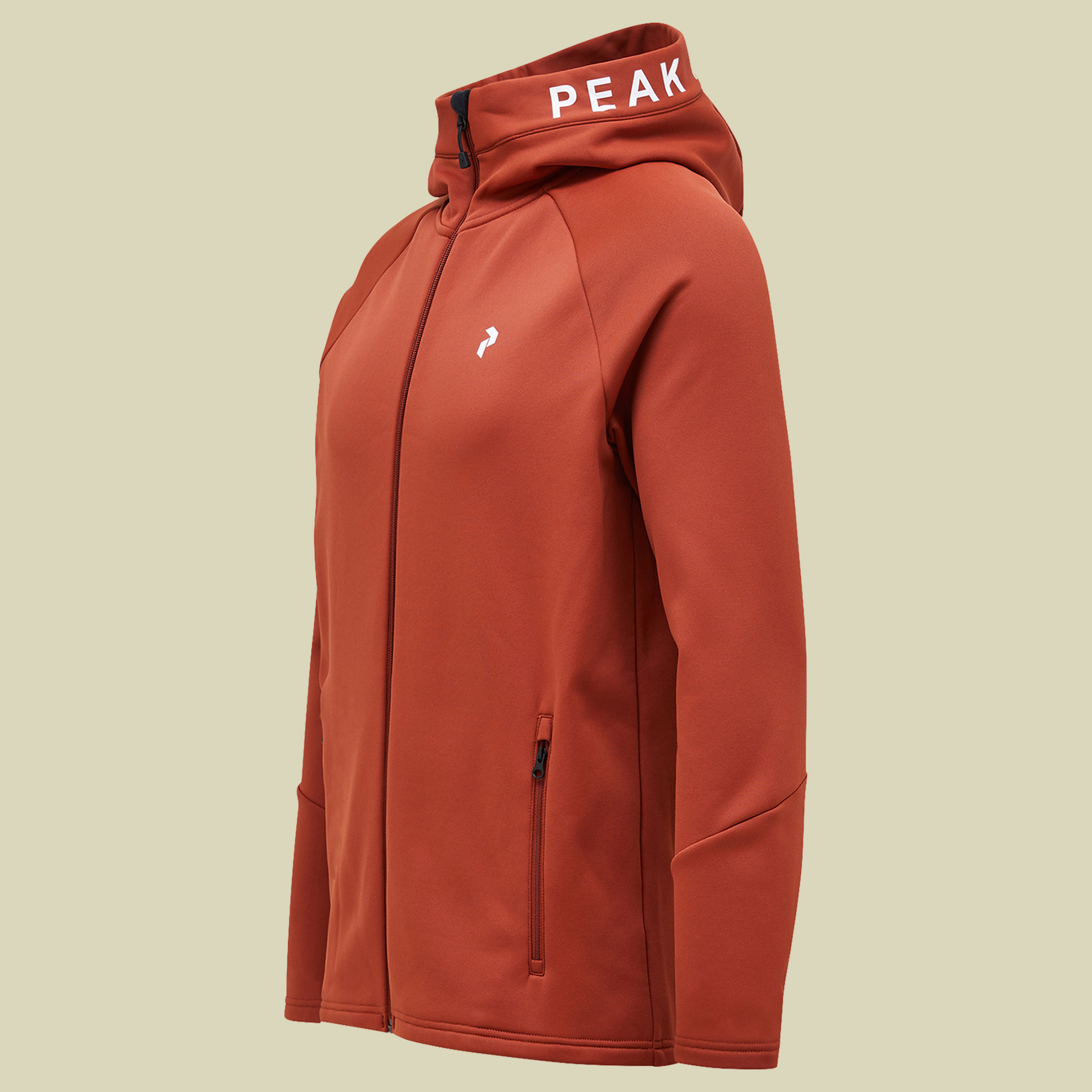 Rider Zip Hood Men M orange - spiced