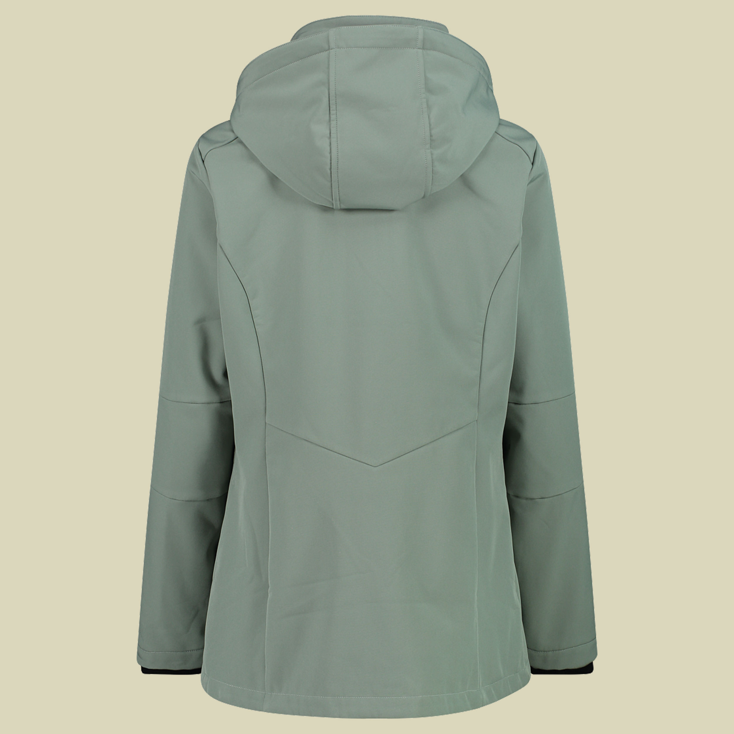 Woman Jacket Zip Hood Softshell 3A22226 grün 38 - Farbe mineral