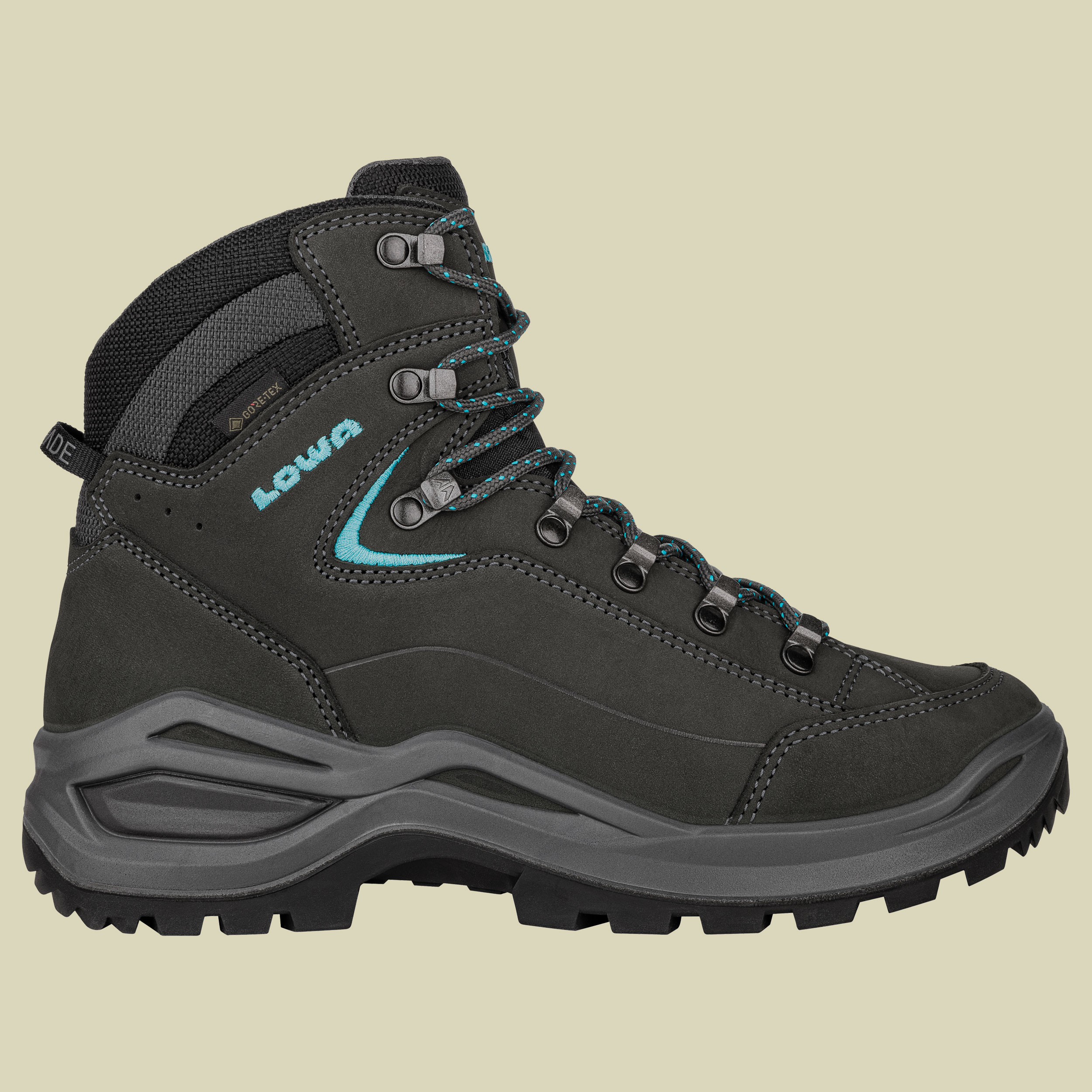 Renegade Evo GTX Mid Wide Women UK 6,5 grau - asphalt/türkis