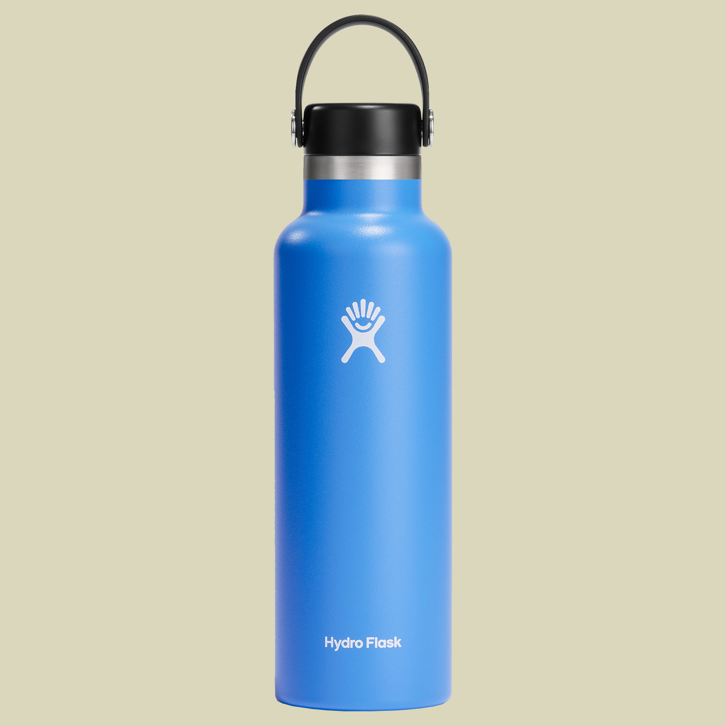 Hydro Flask 21 oz Standard Mouth w. Flex Straw Cap blau 621 - cascade