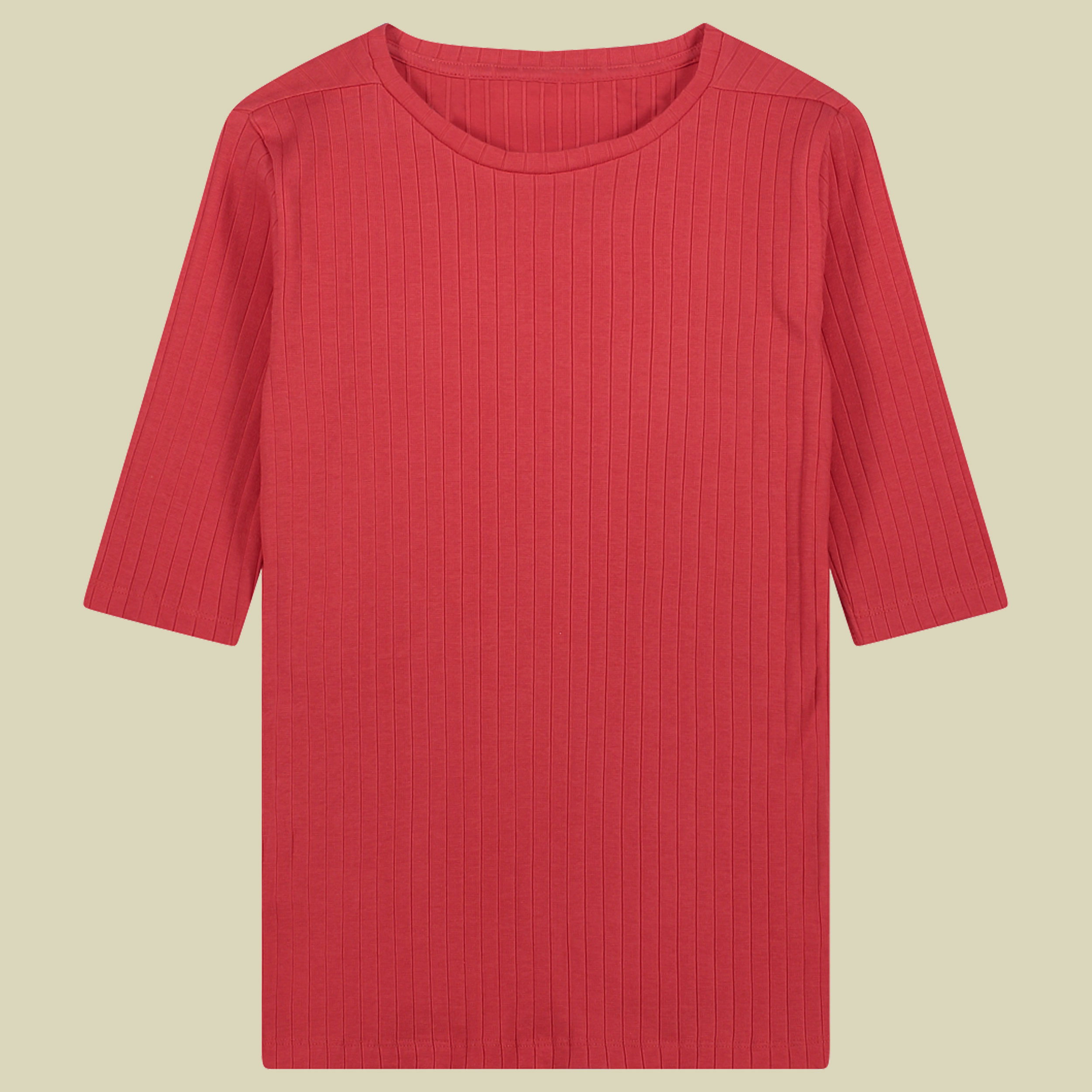 Aysen Ribbed T-Shirt Women 44 rot - rose rouge