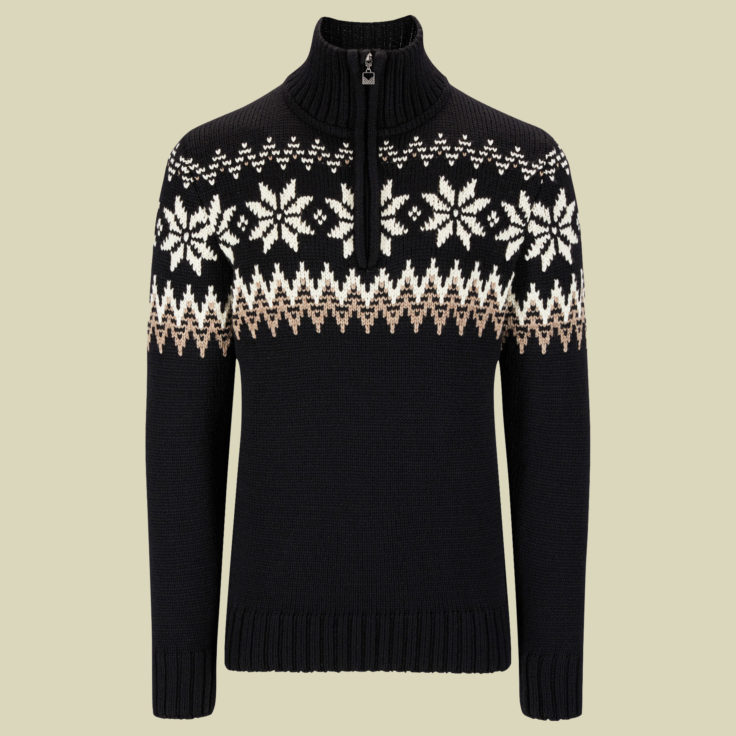 Myking Sweater Men schwarz M - black-brown-offwhite