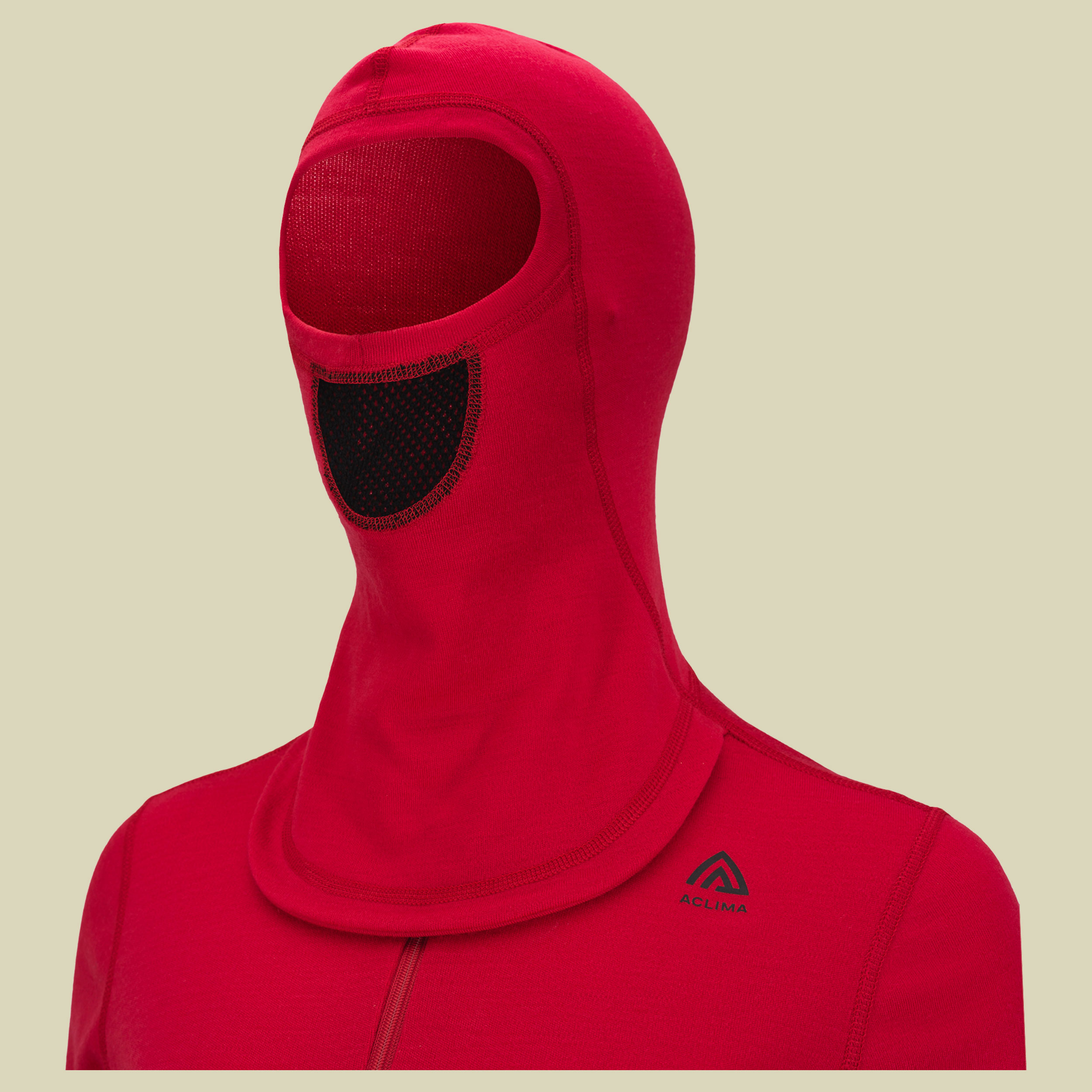 Warmwool Hoodie W.Zip Women rot M - jester red/jet black