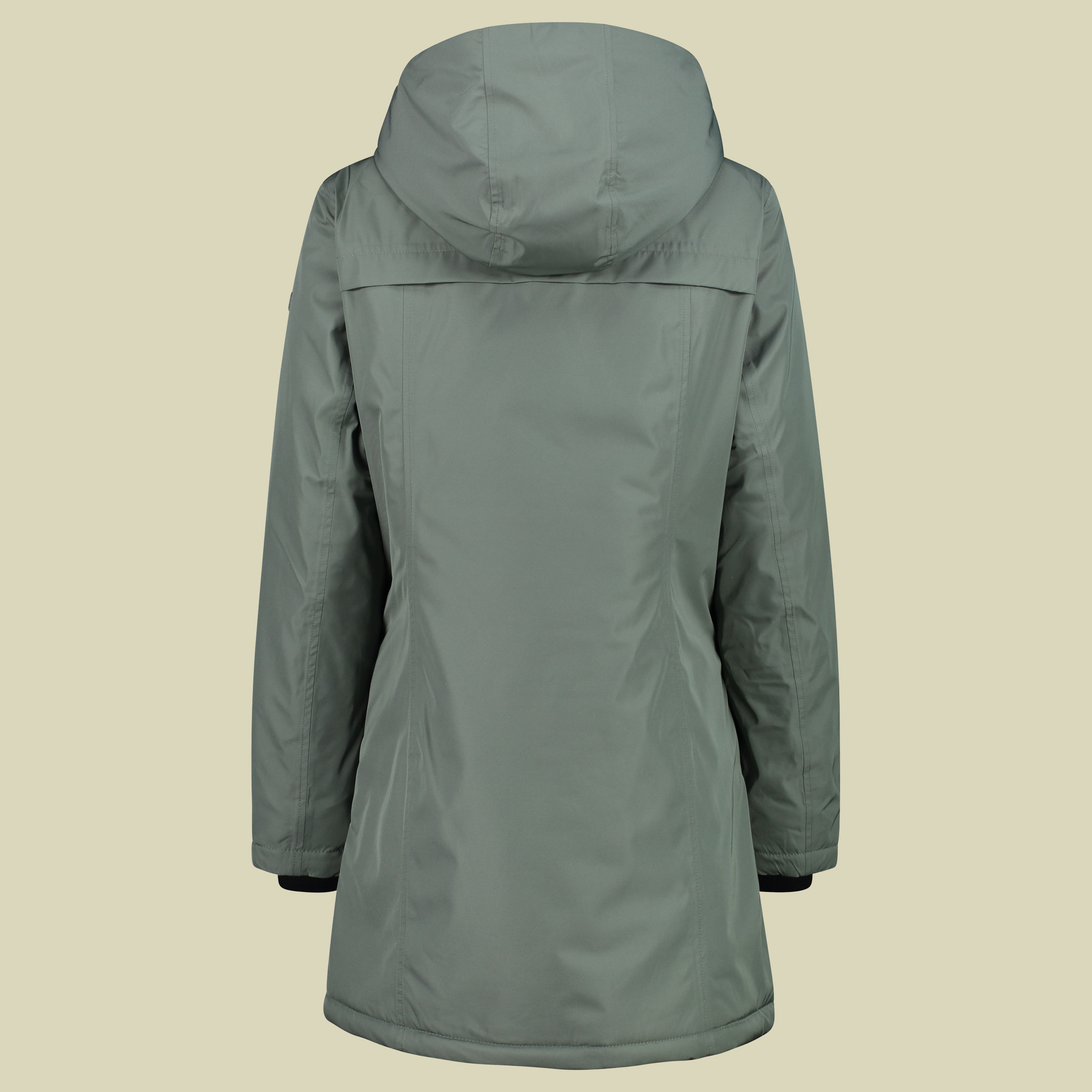 Woman  Parka Fix Hood 38 grün  - Farbe mineral