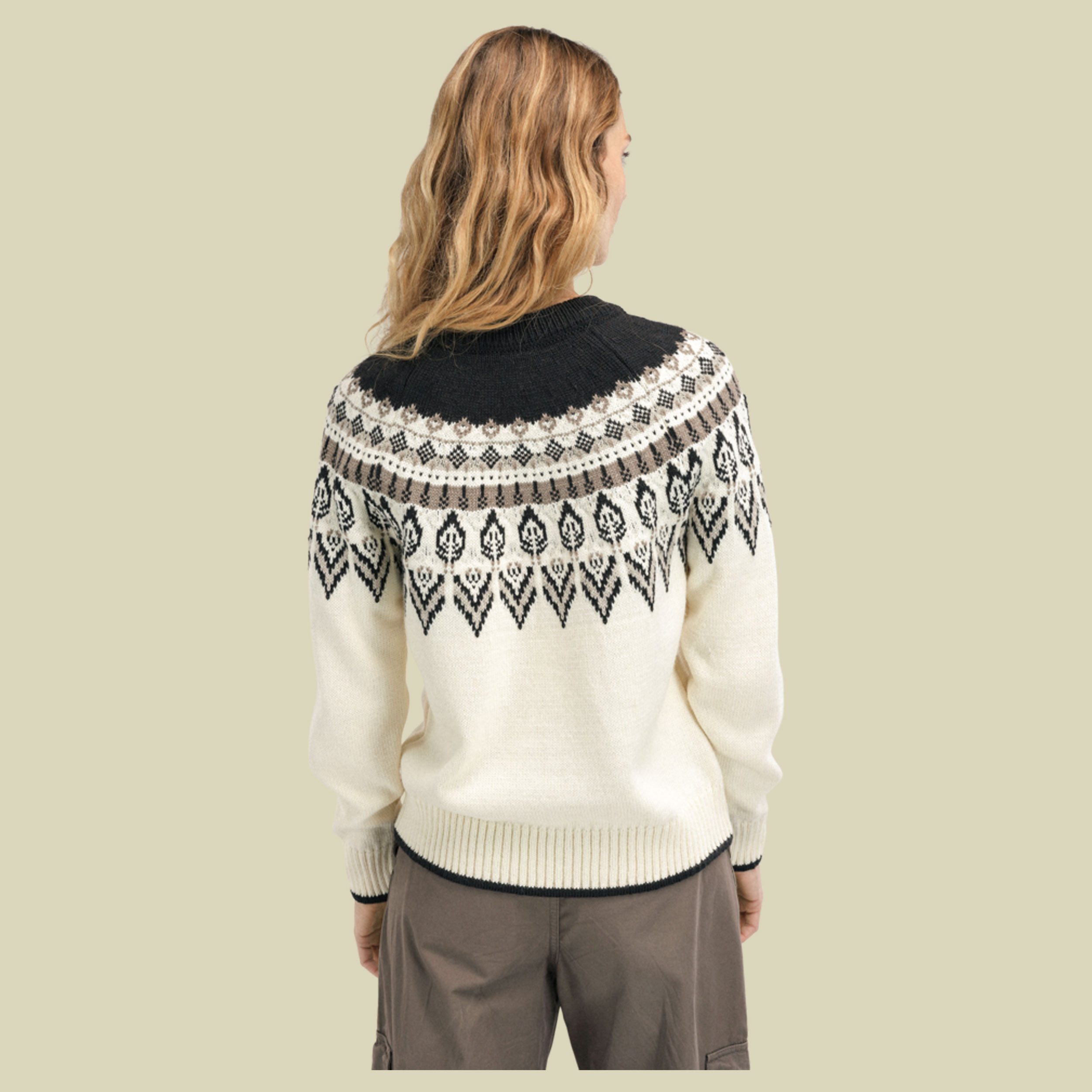 Sula Sweater Women L natur - Farbe offwhite-coffee-mountainstone