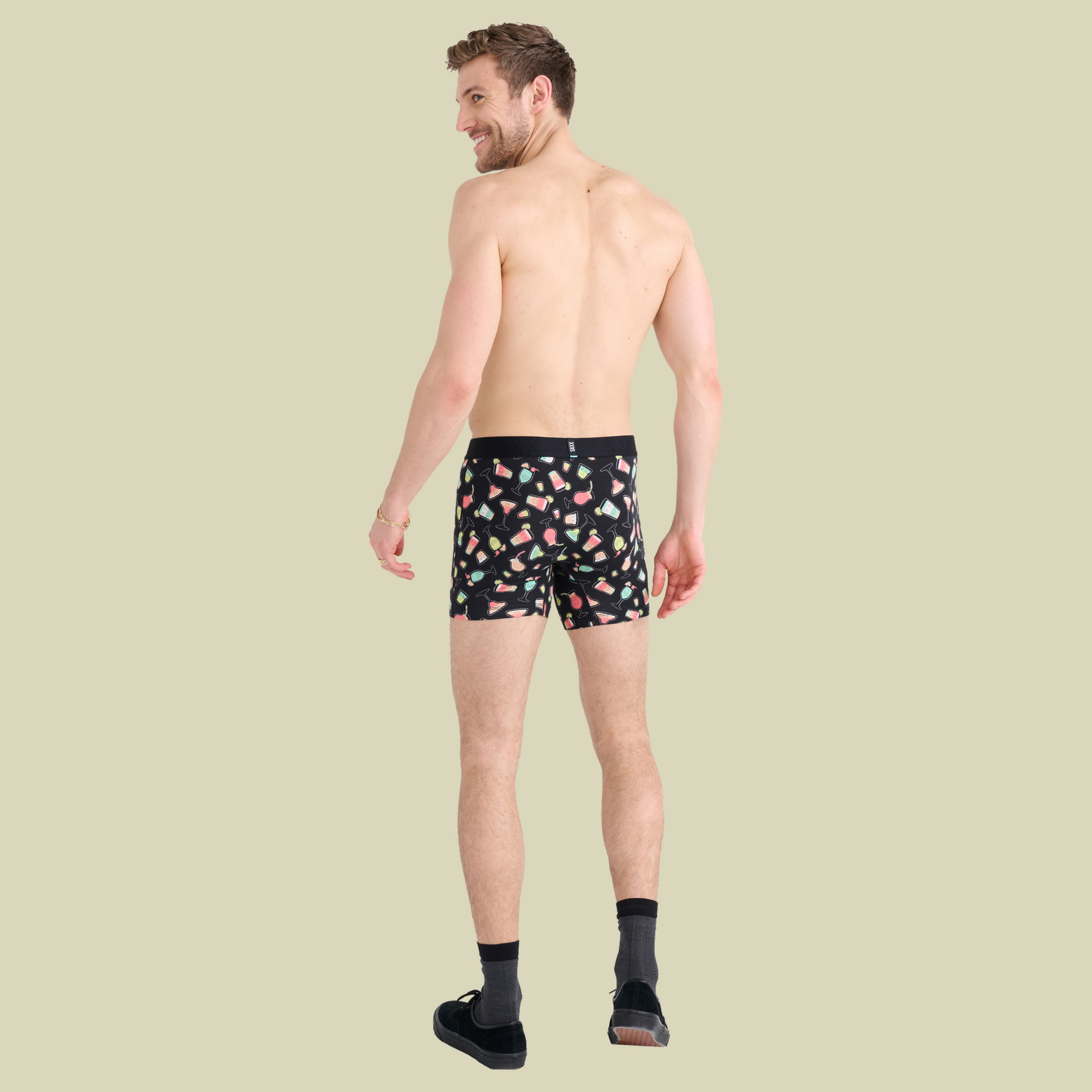 Droptemp Cooling Cotton Boxer Brief Fly schwarz S - happy hour