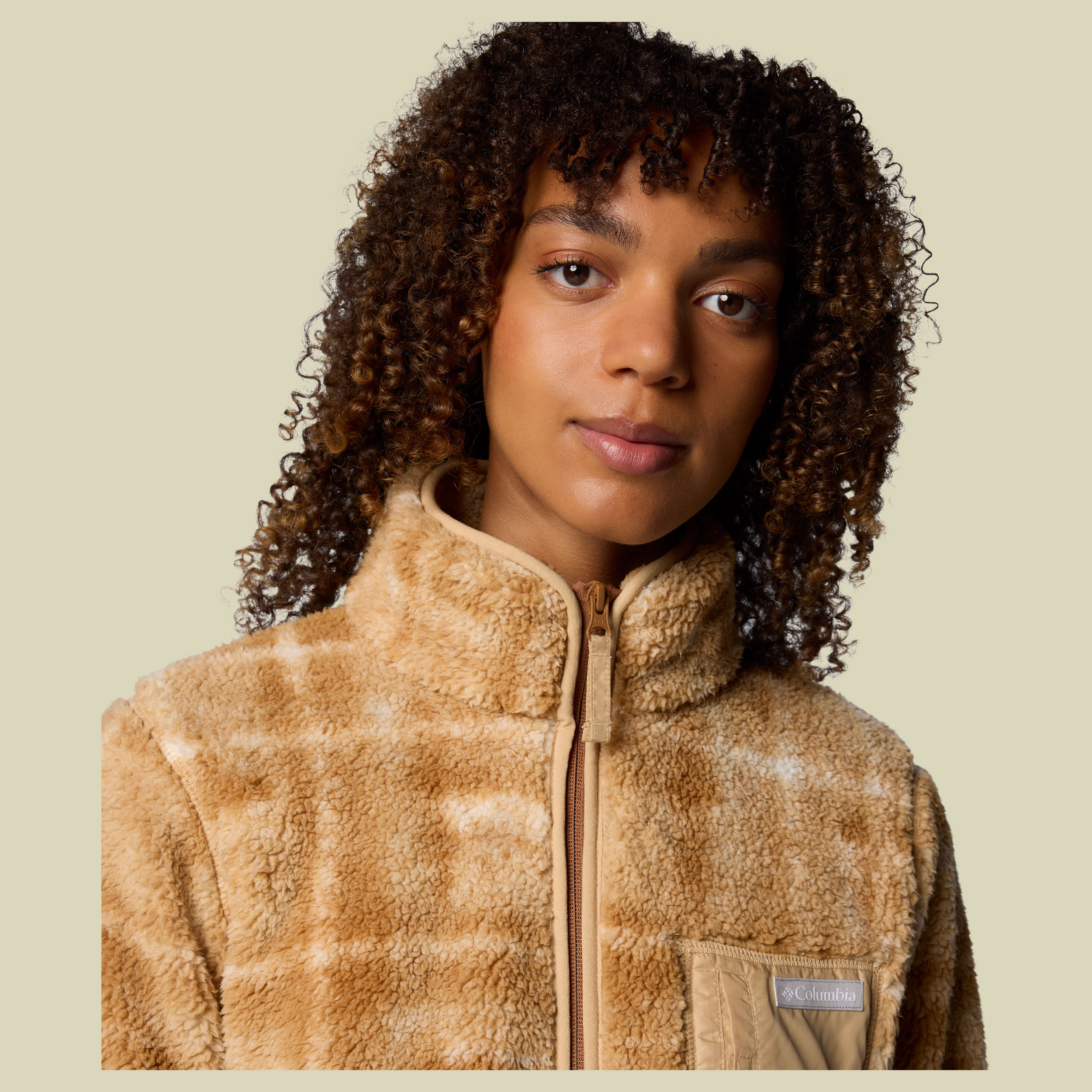 West Bend Print Full Zip II L braun - Farbe camel brown