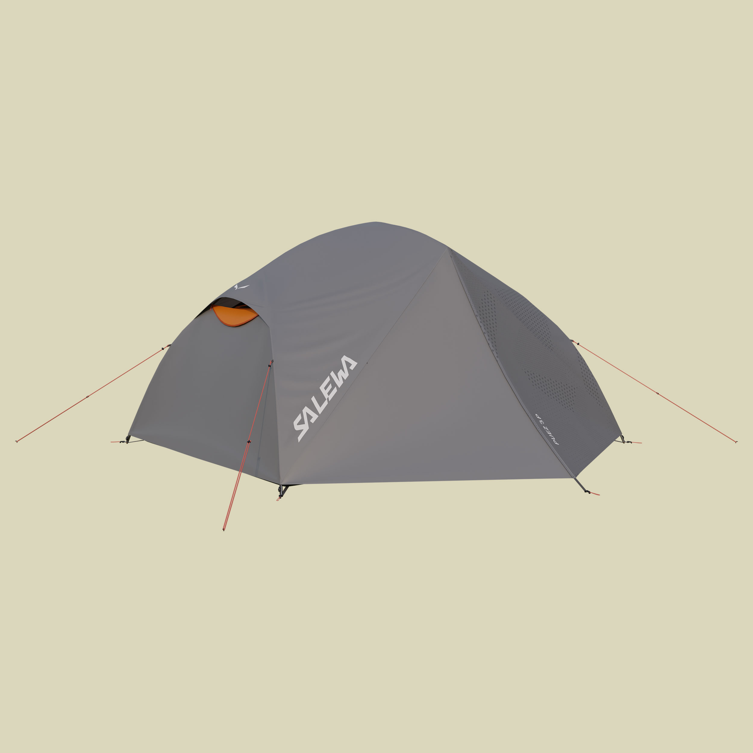 PUEZ 3P Tent 3-Personen Zelt Farbe alloy/burnt orange