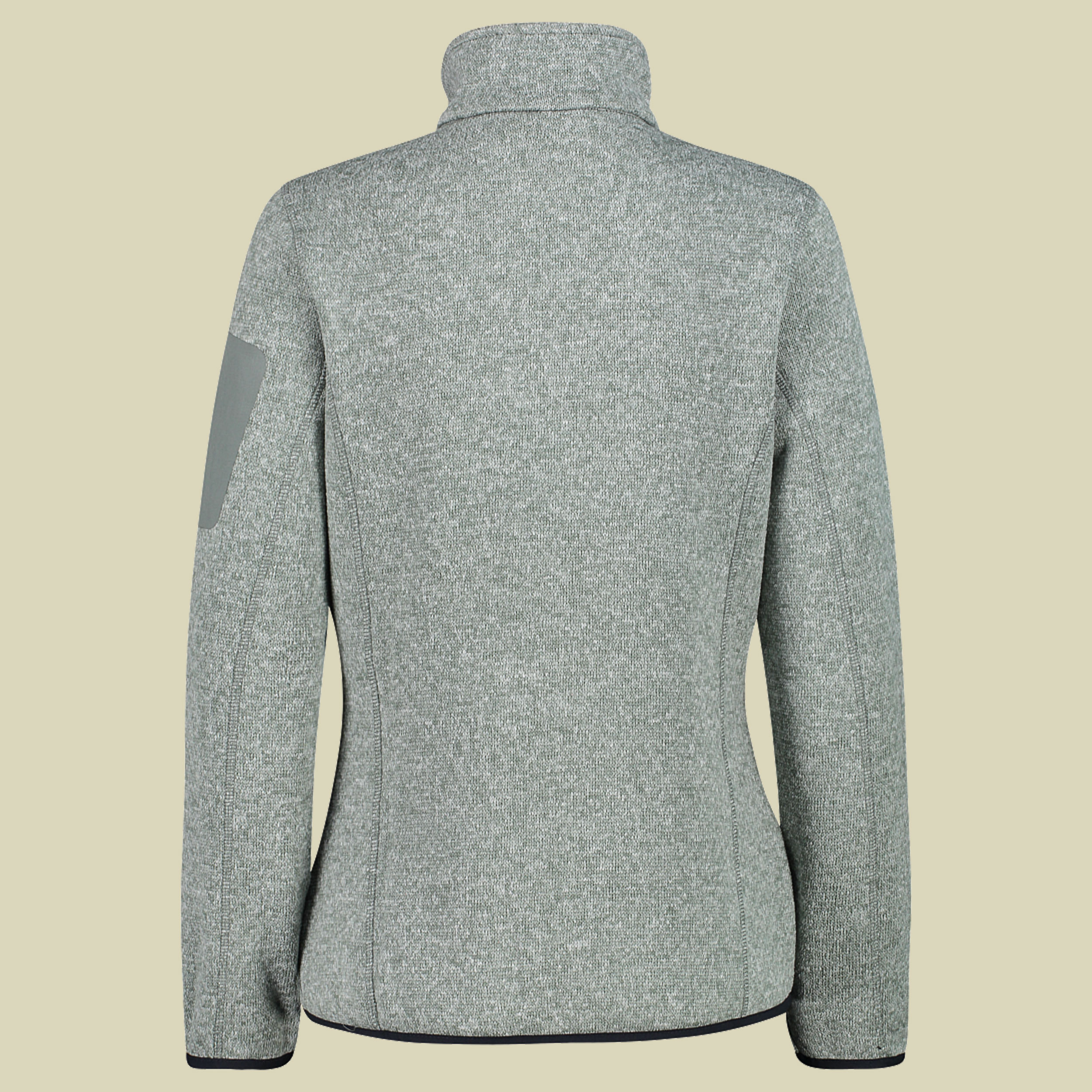 Woman Knitted Melange Fleece Jacket 3H14746 mehrfarbig 2 46 - Farbe mineral-antracite