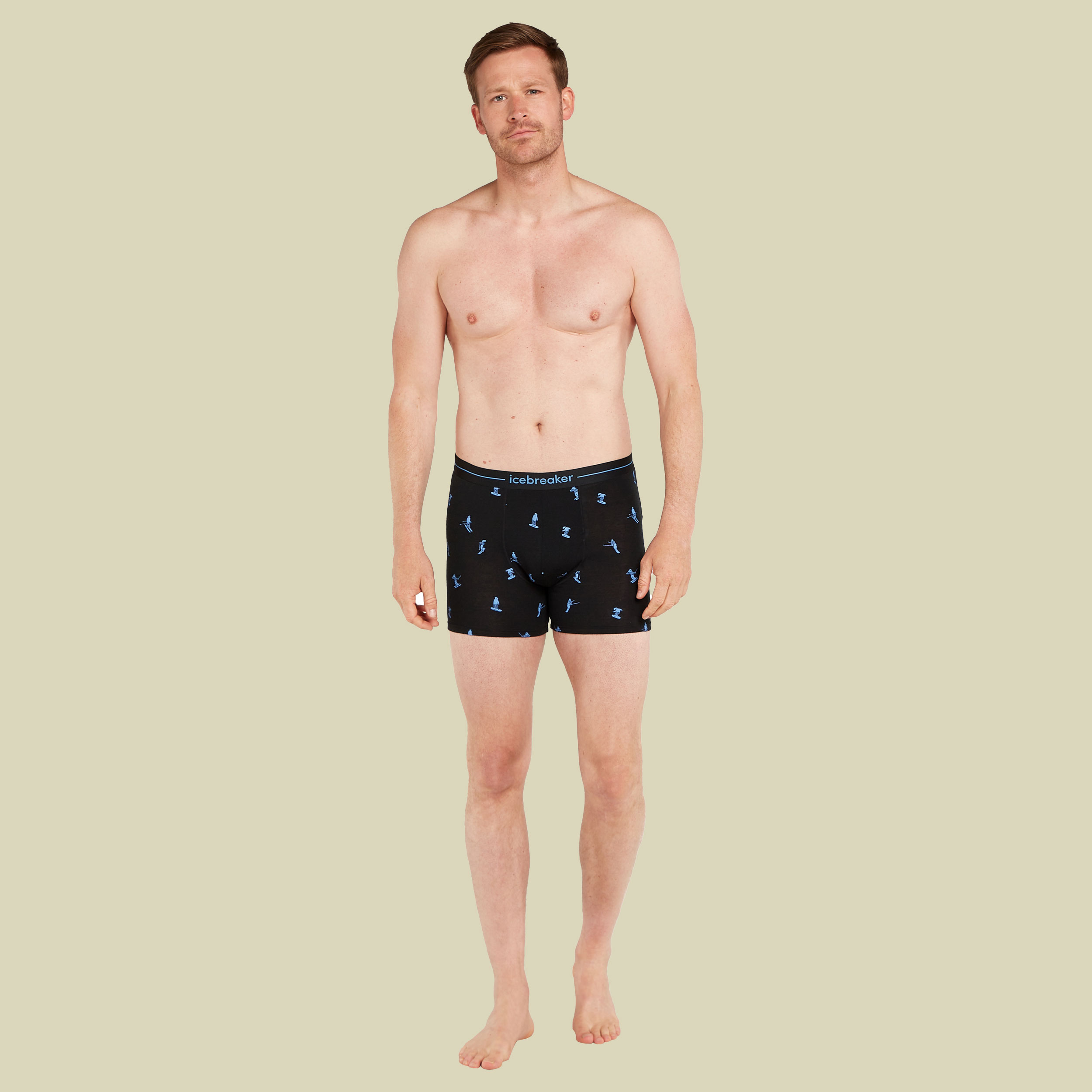 Merino 150 Anatomica Boxers Ski Day Men M schwarz - black/AOP