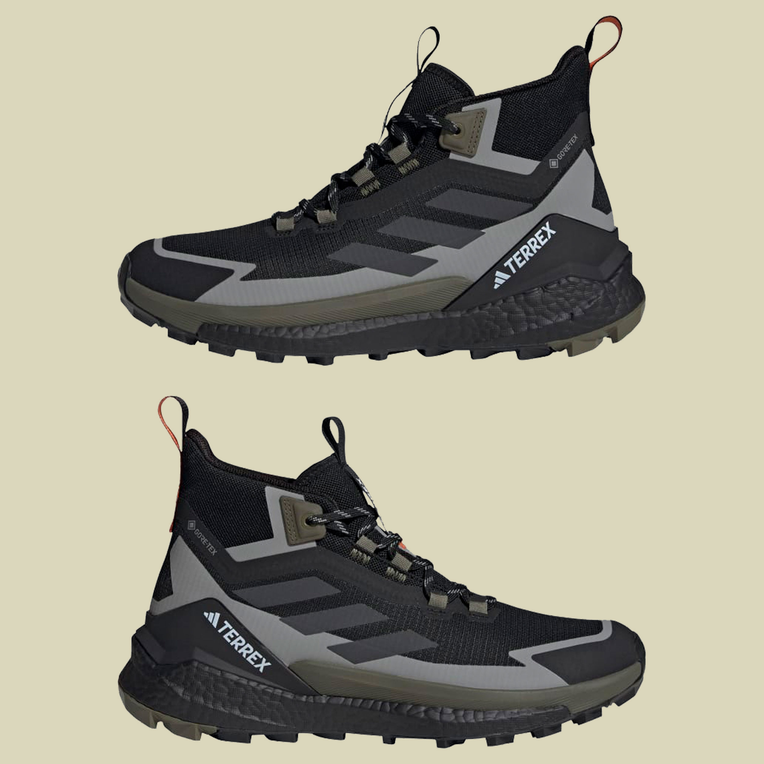 Terrex Free Hiker 2 GTX Men grau UK 12- core black/carbon/olive strata