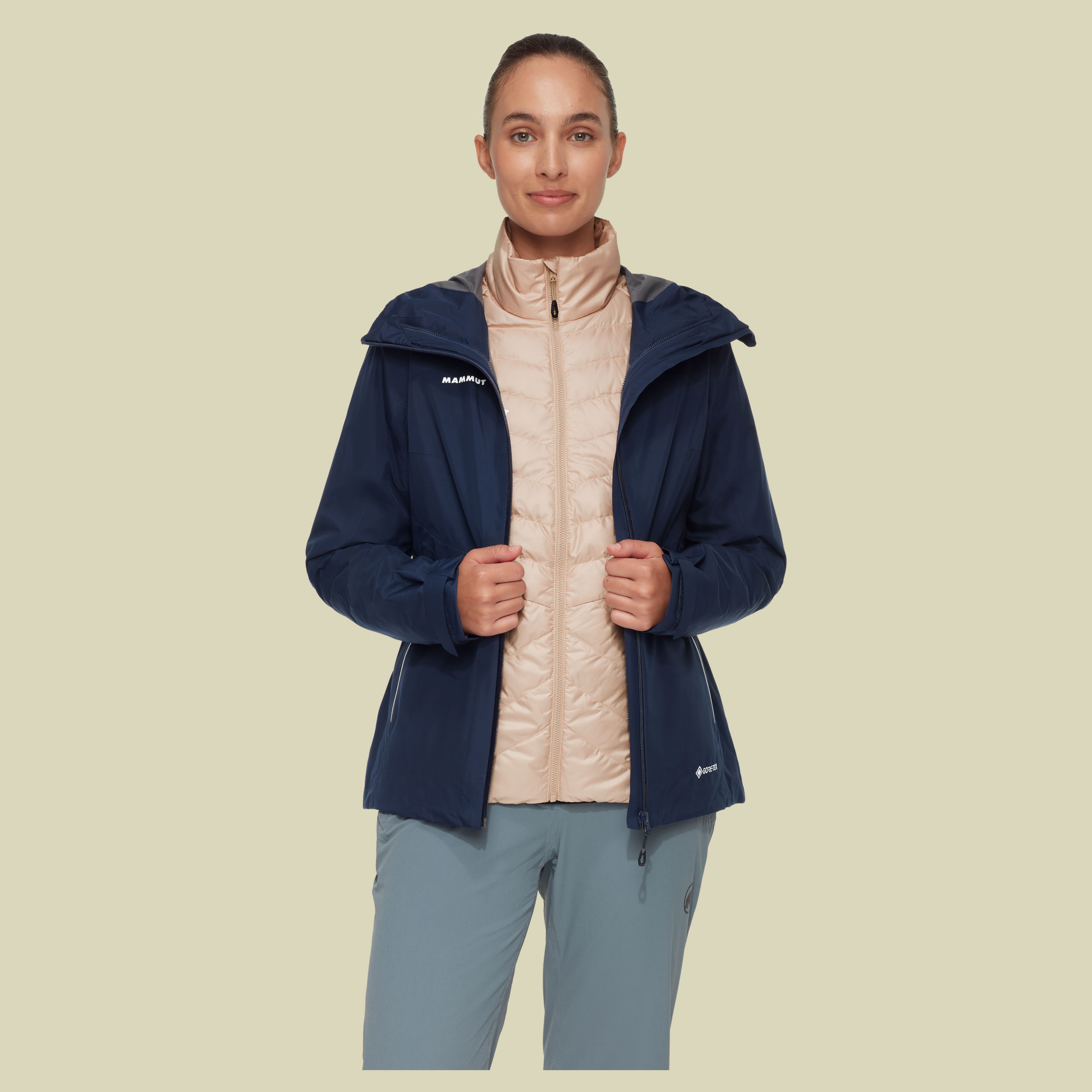 Convey 3 in 1 HS Hooded Jacket Women blau S - Farbe marine-savannah