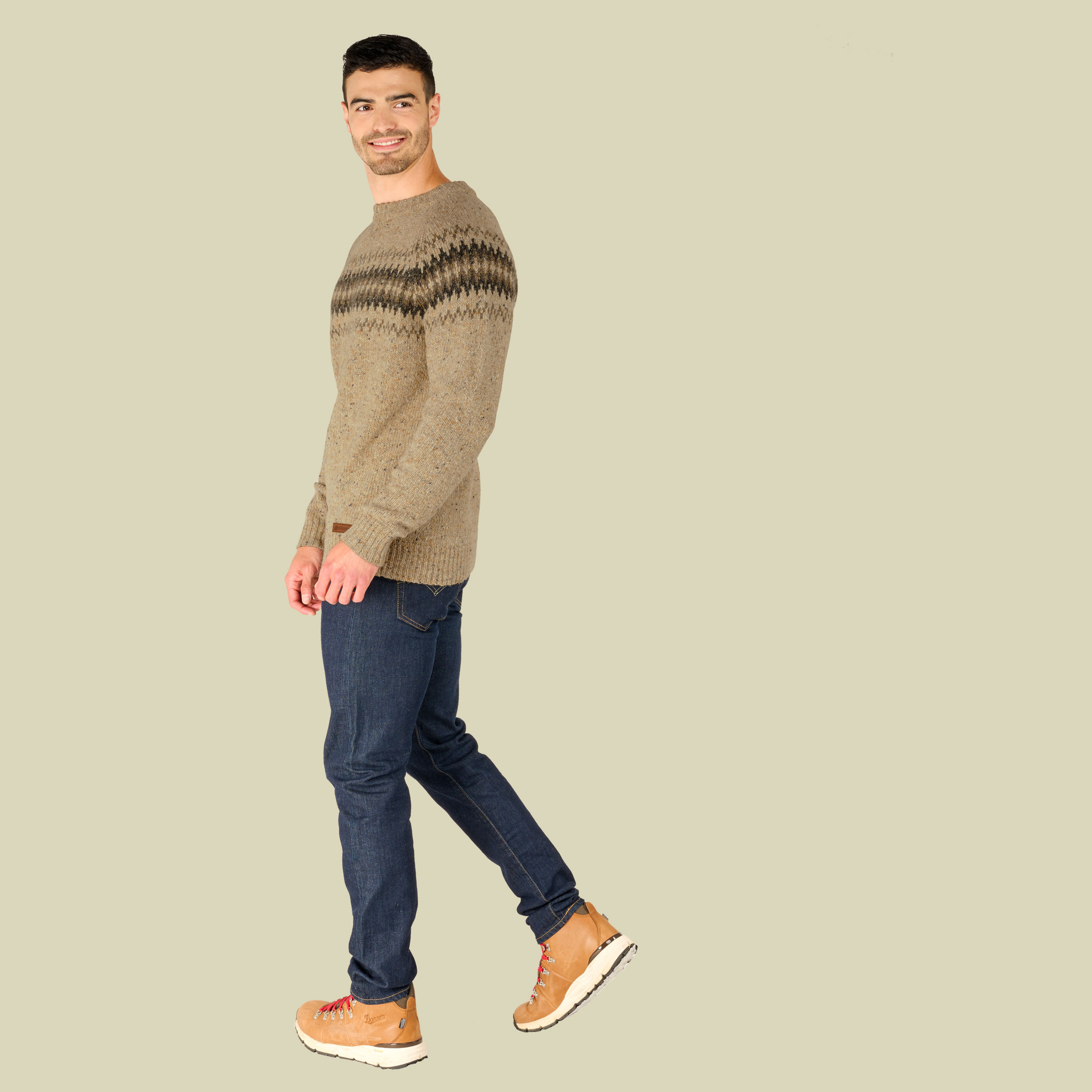 Dumji Crew Sweater Men Größe M  Farbe chai tea