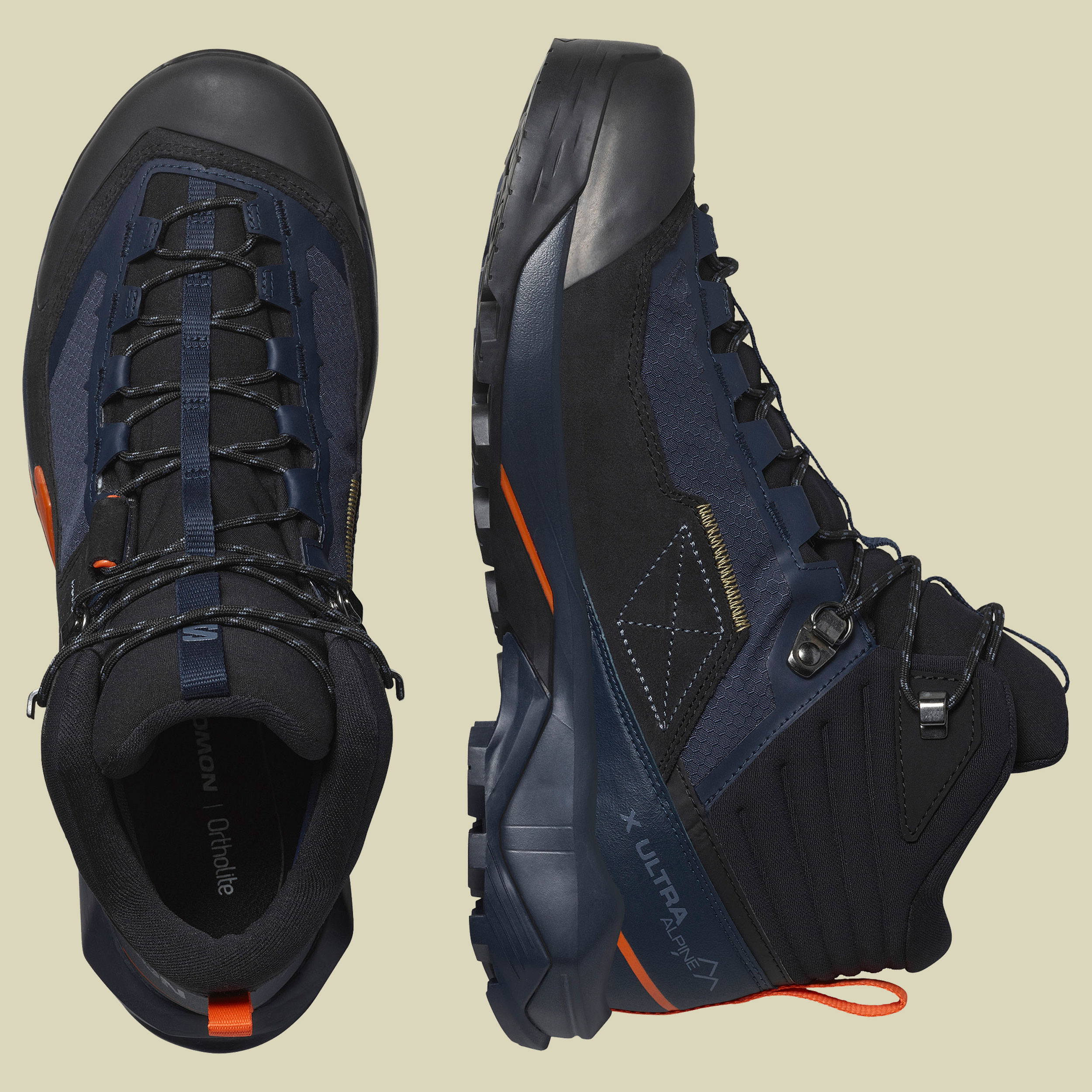 X Ultra Alpine Mid GTX Men UK 9,5 mehrfarbig - Farbe blue nights_black_red orange