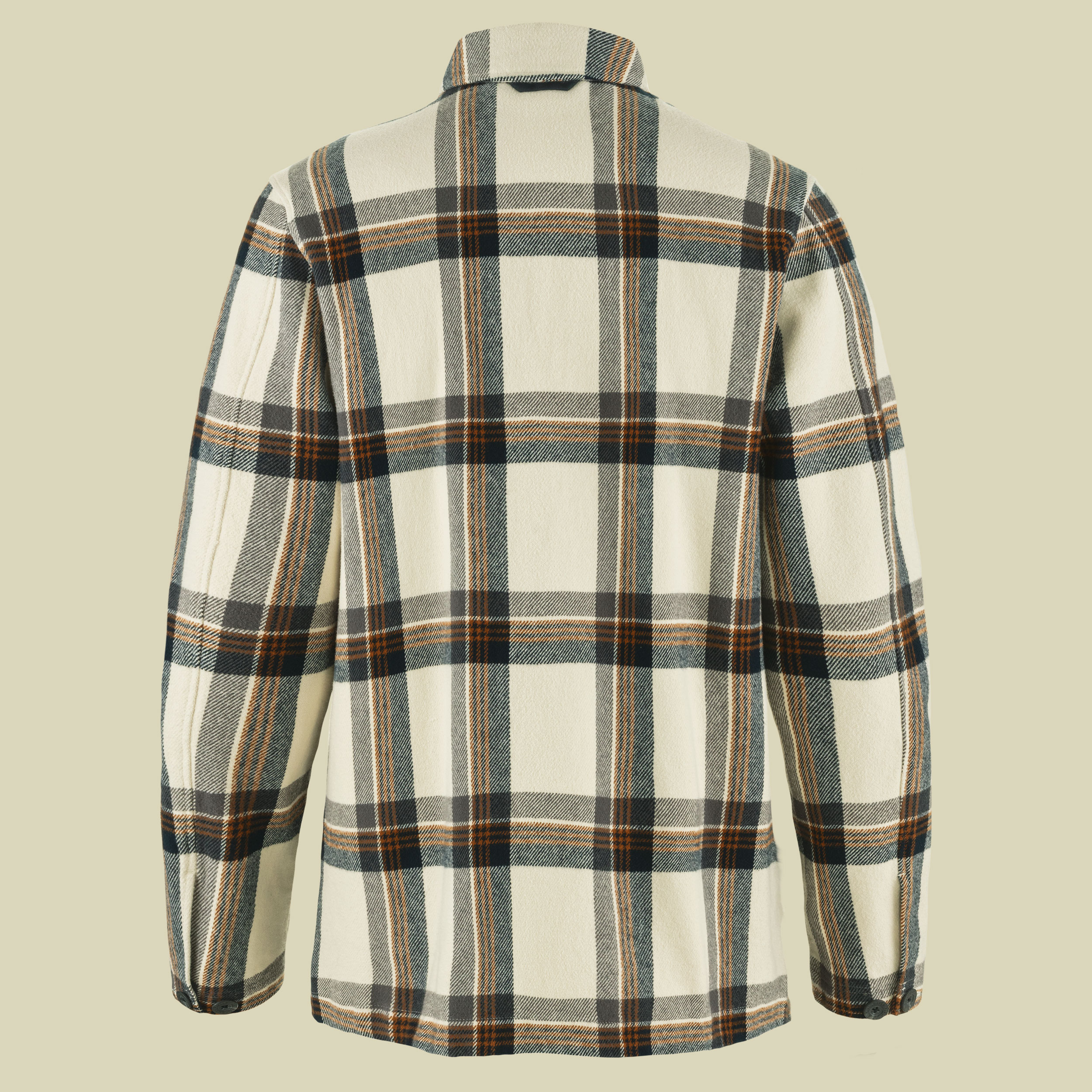 Singi Flannel Overshirt Men S weiß - chalk white/dark navy