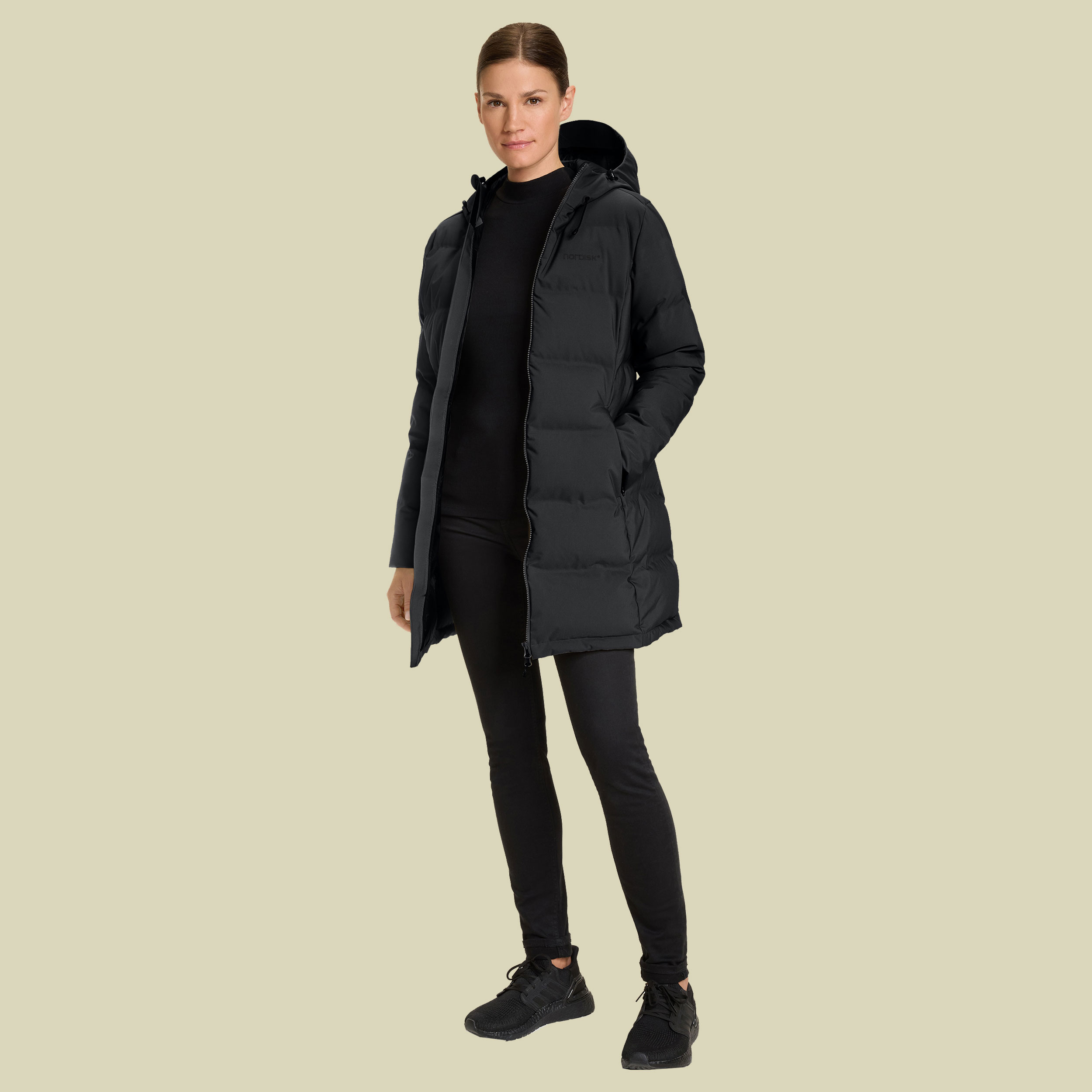 Aukea W's Bonded Down Coat L schwarz - black