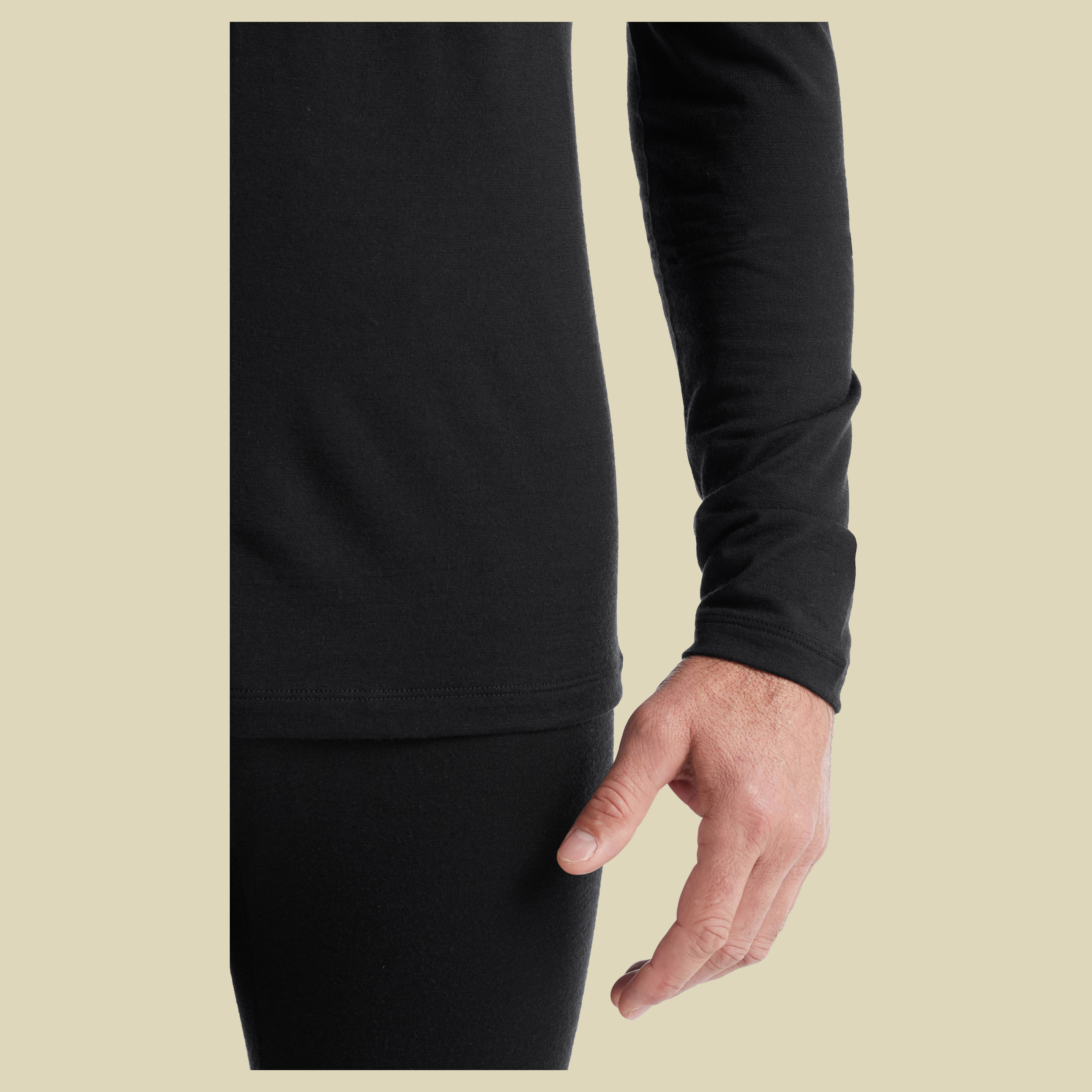 Oasis LS Half Zip Men 200 Größe L Farbe black