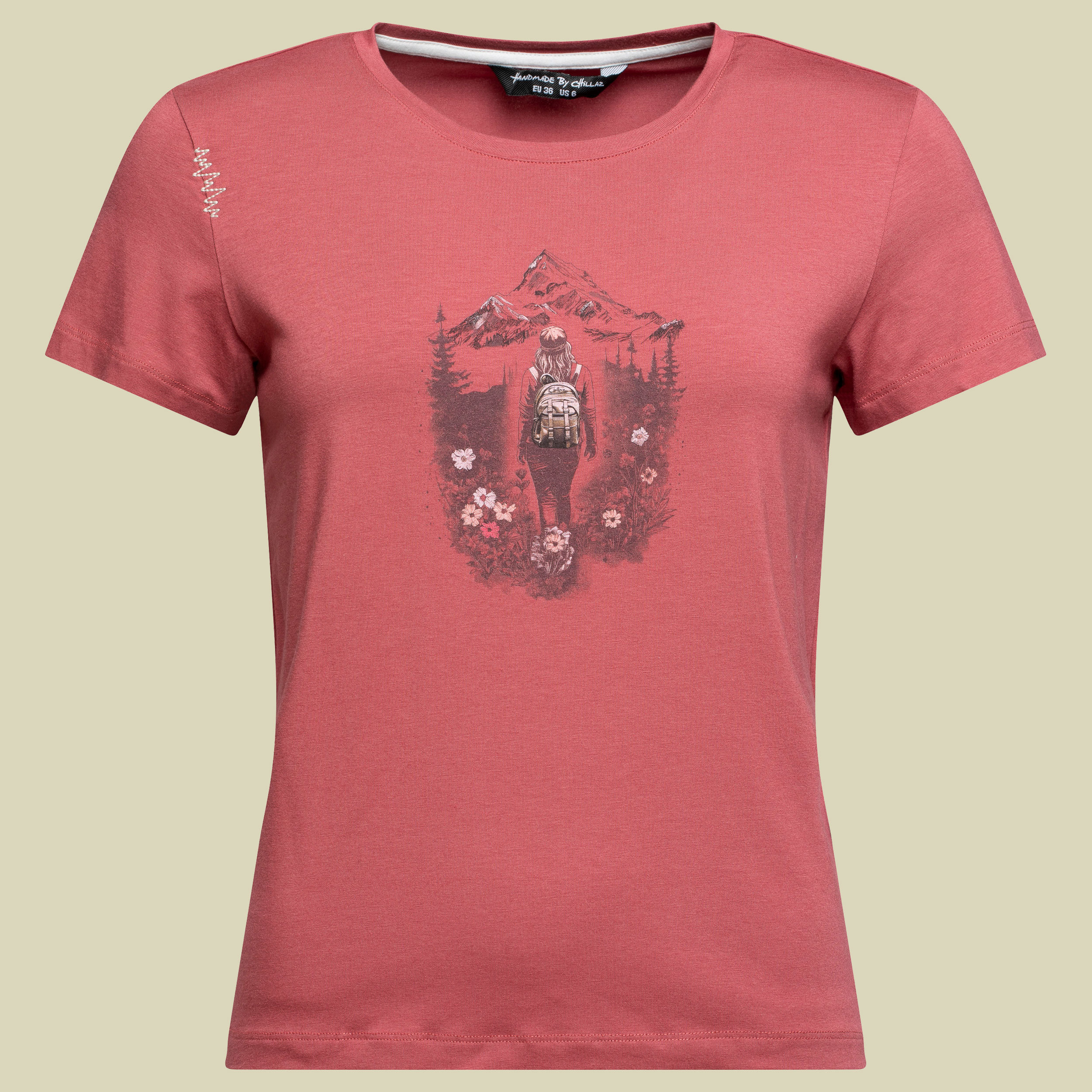 Iseo Mountain Paradise T-Shirt Women 36 rot - red