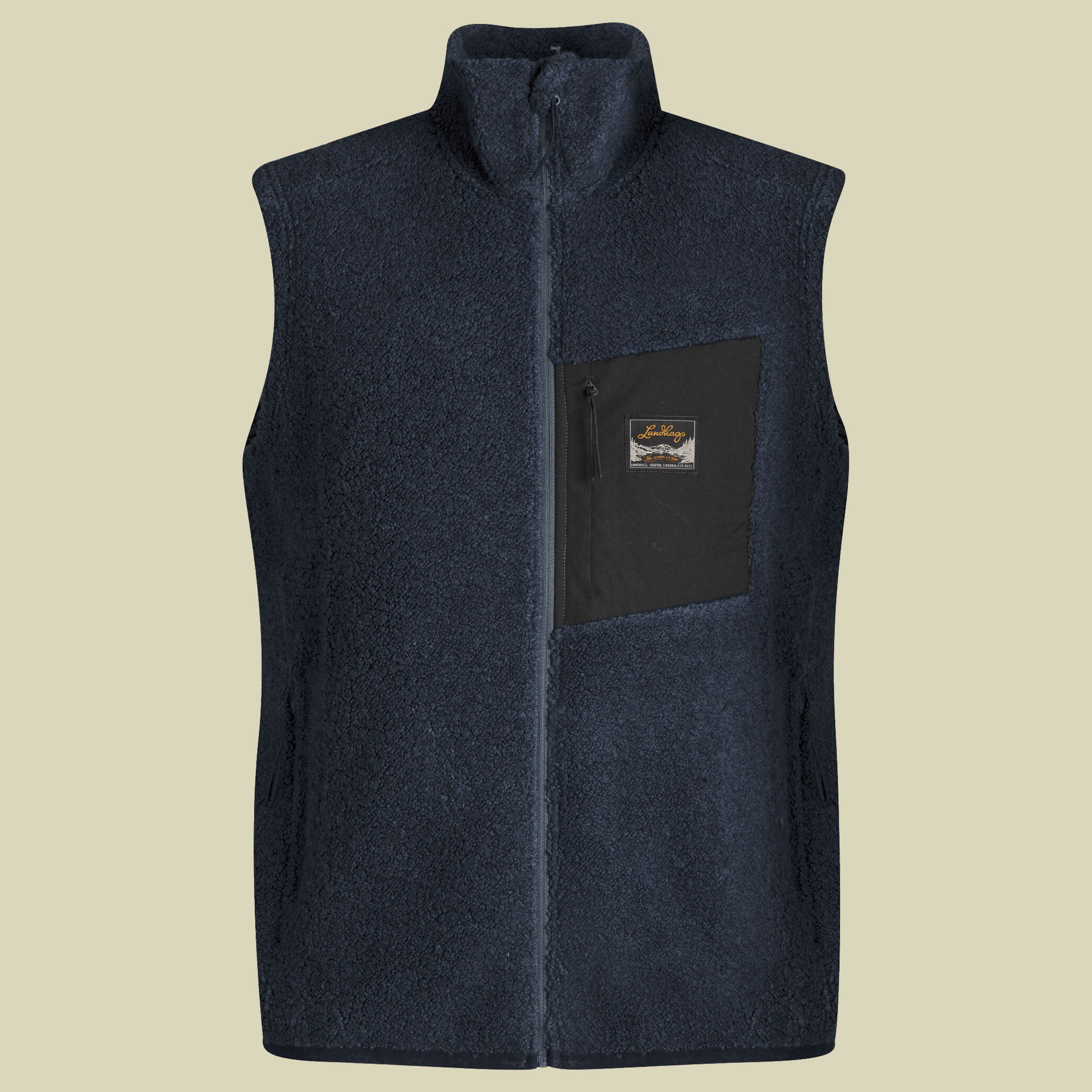 Flok Wool Pile Vest Men Größe XL Farbe light navy