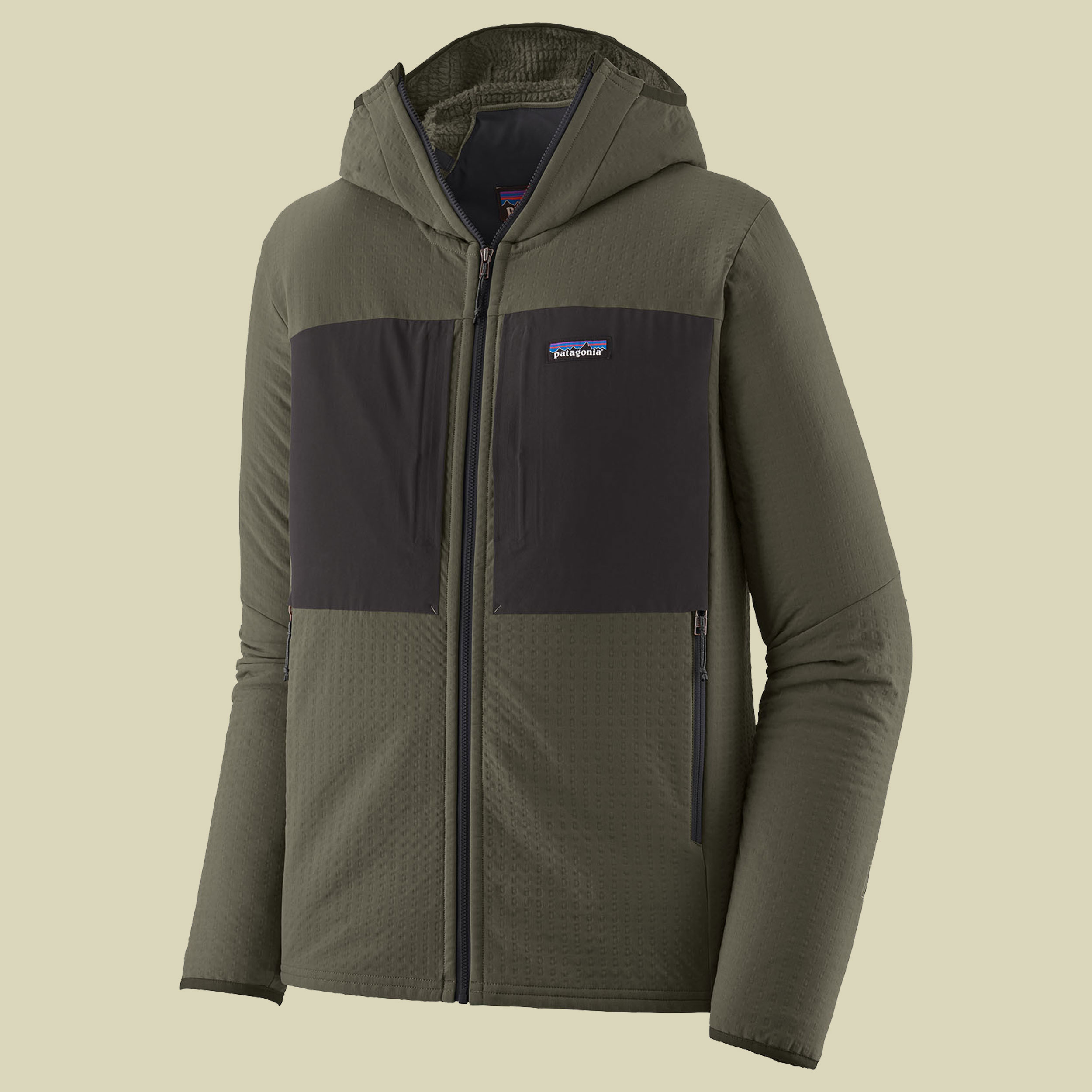 R2 TechFace Hoody Men grün L - pine needle green