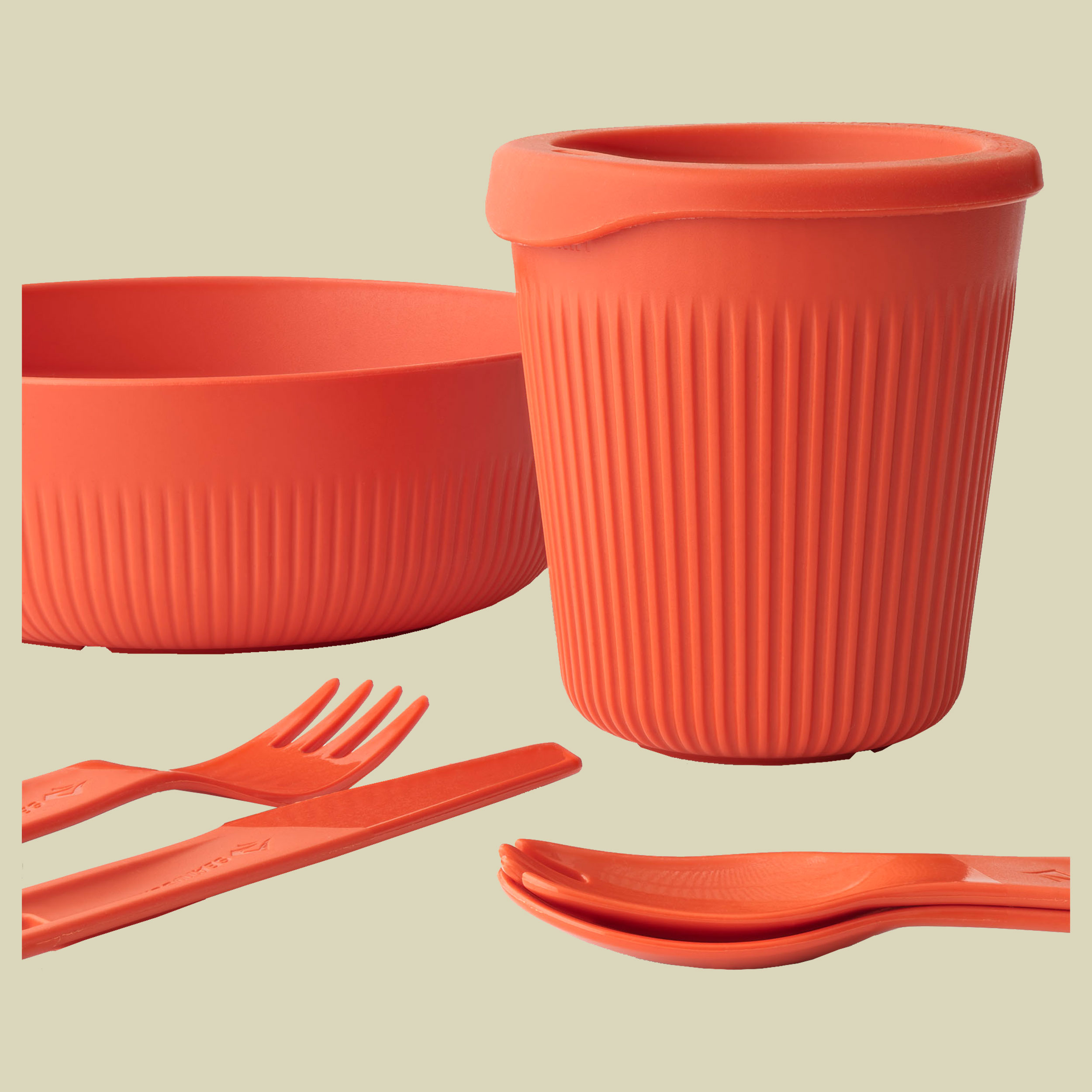 Passage Dinnerware Set [1P] 6 piece 1 Person orange - orange