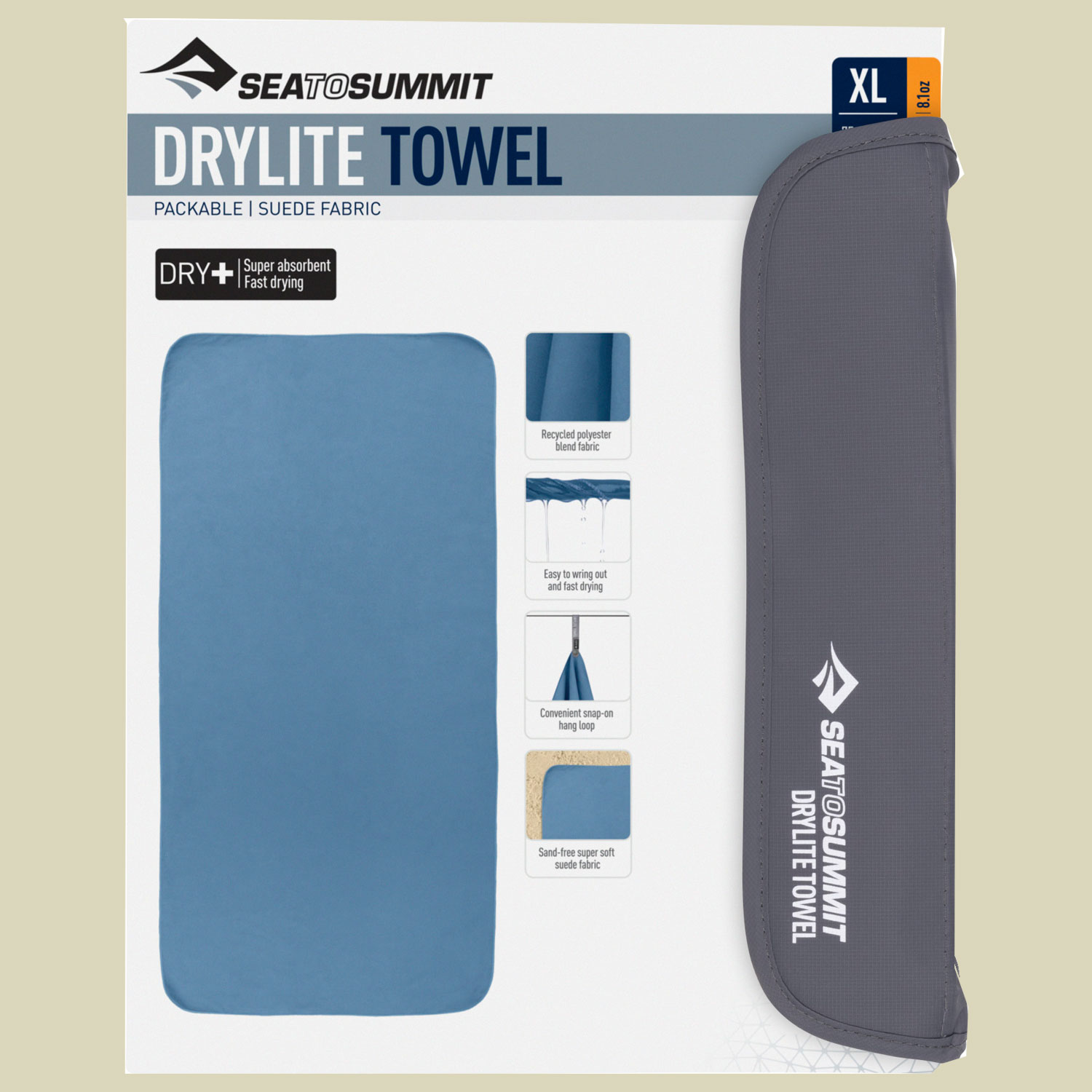 Drylite Towel Größe XL  Farbe moonlight