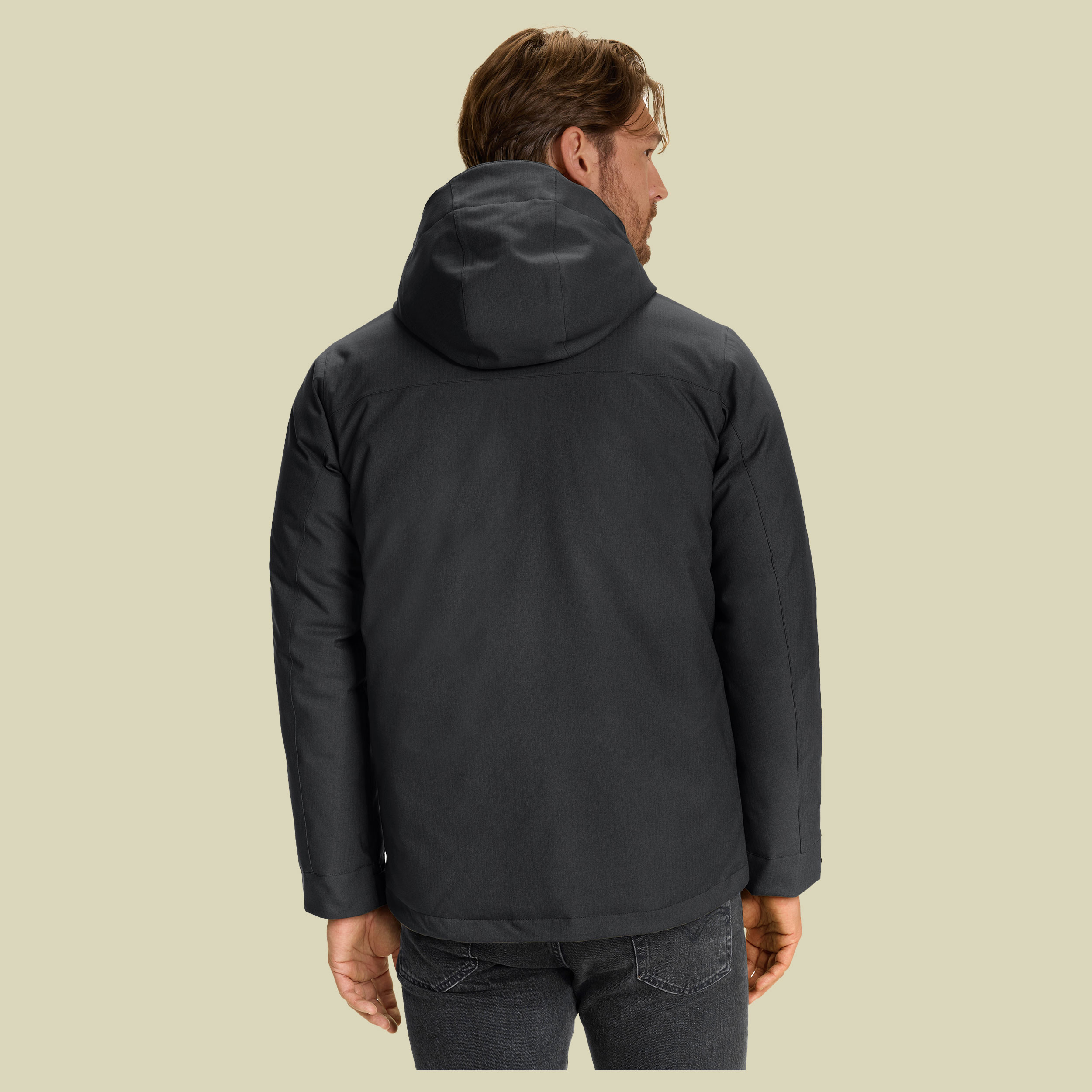 Marton M's Hardshell Down Jacket L schwarz - black