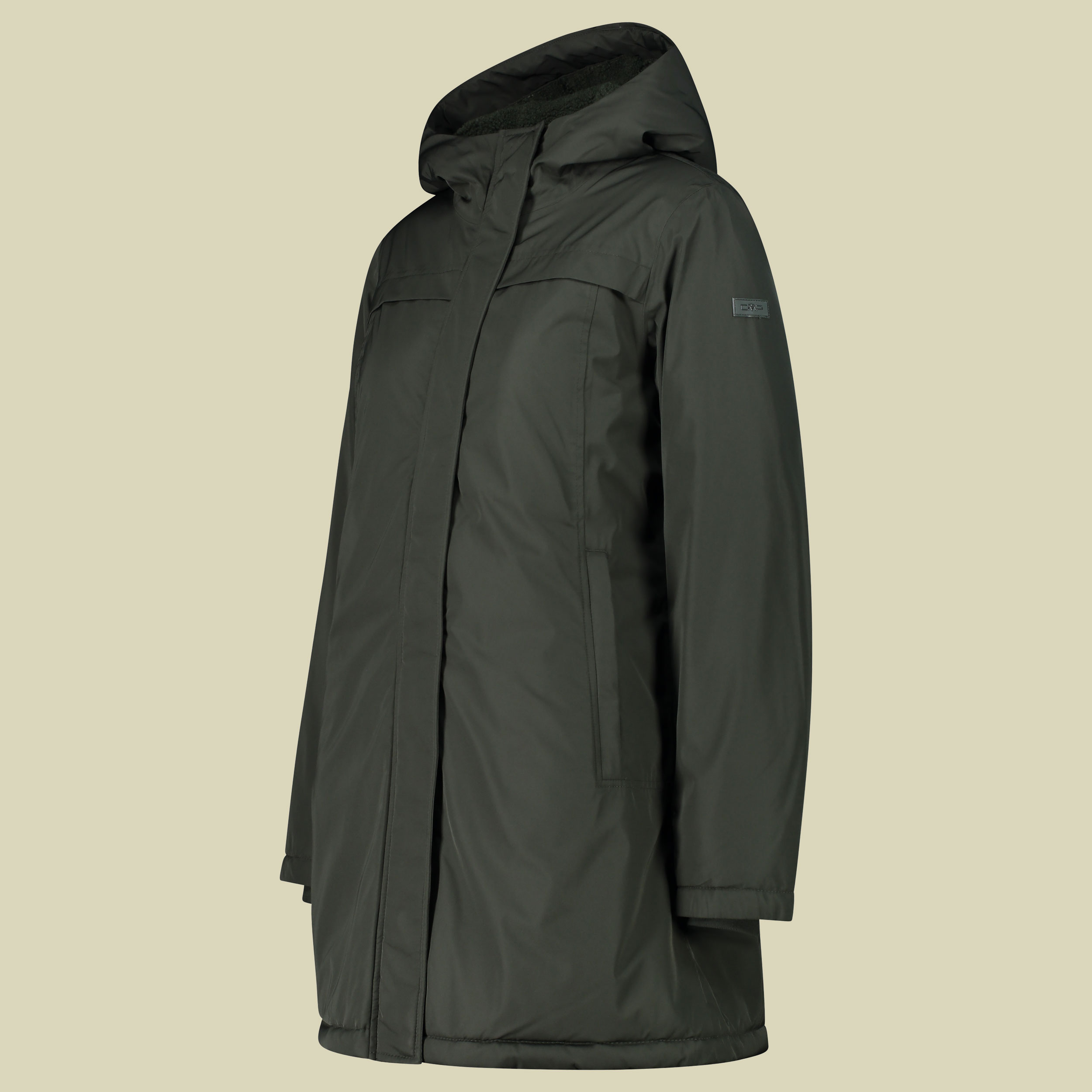 Woman  Parka Fix Hood 34 grün 2 - Farbe forest