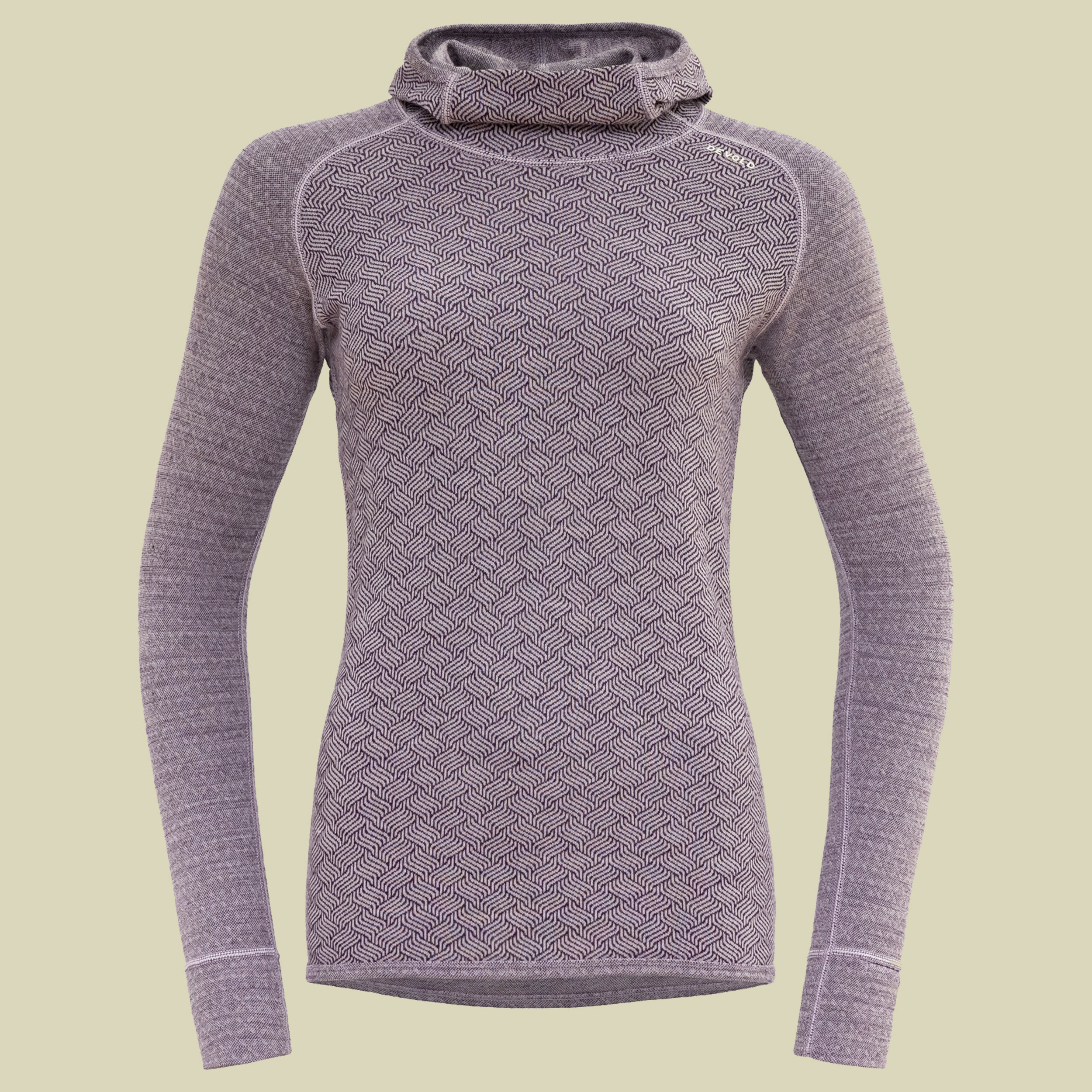 Kvitegga Merino 230 Hoodie Woman rosa L - orchid