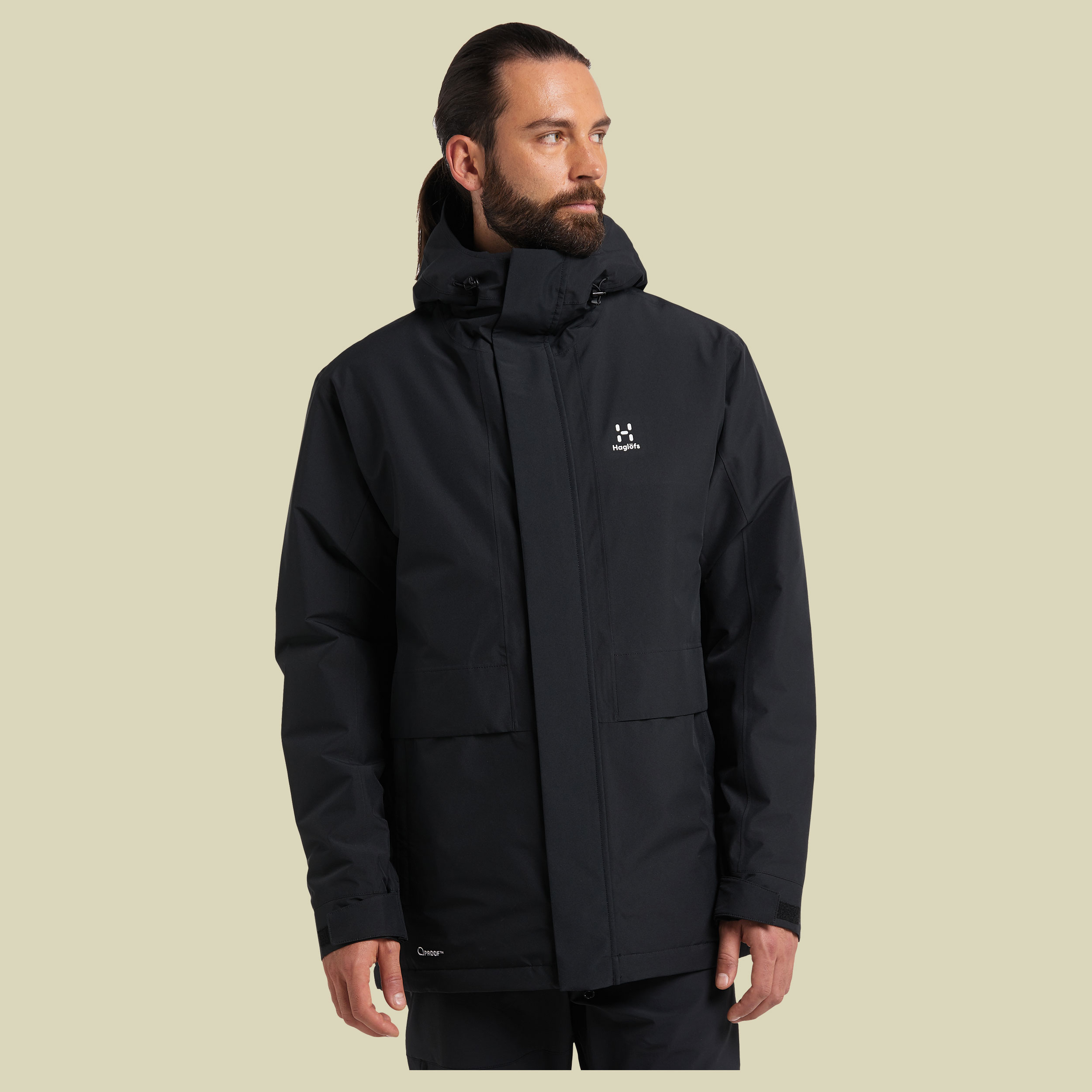 Salix Proof Mimic Parka Men L schwarz - true black