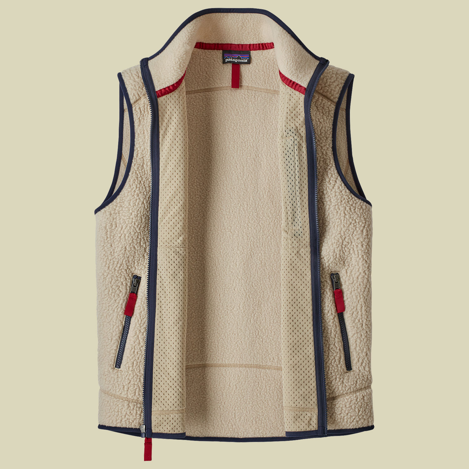 Retro Pile Vest Men