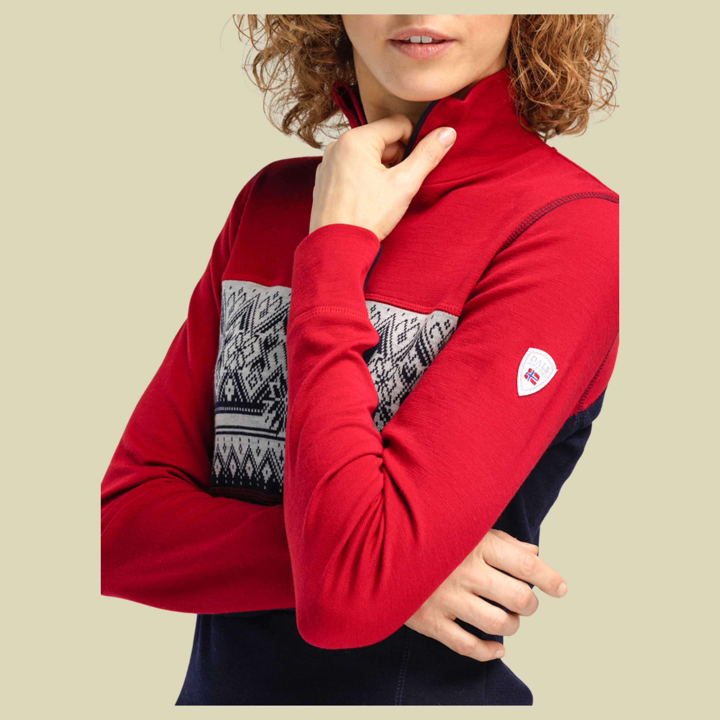 Moritz Superfine Sweater Women M mehrfarbig - Farbe raspberry navy offwhite