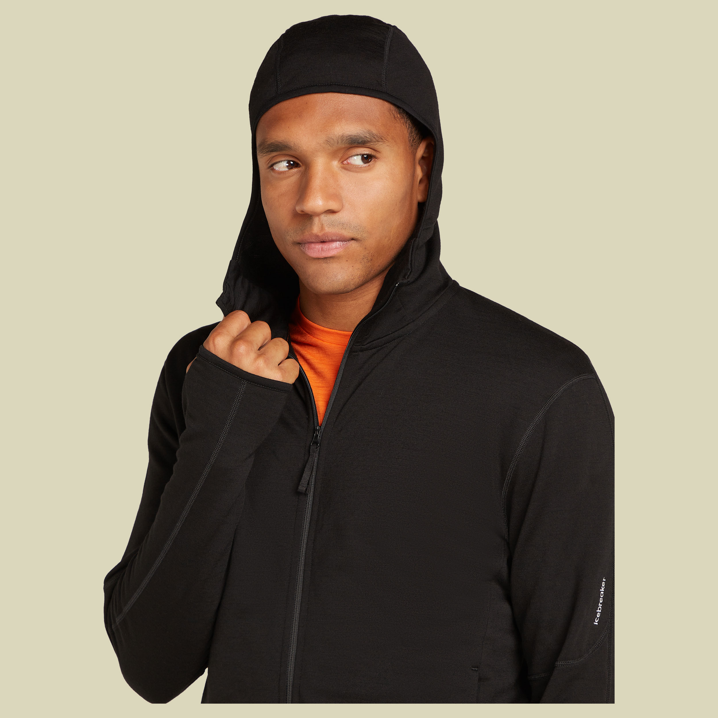 Merino 360 RealFleece Elemental LS Zip Hoodie Men S schwarz - black