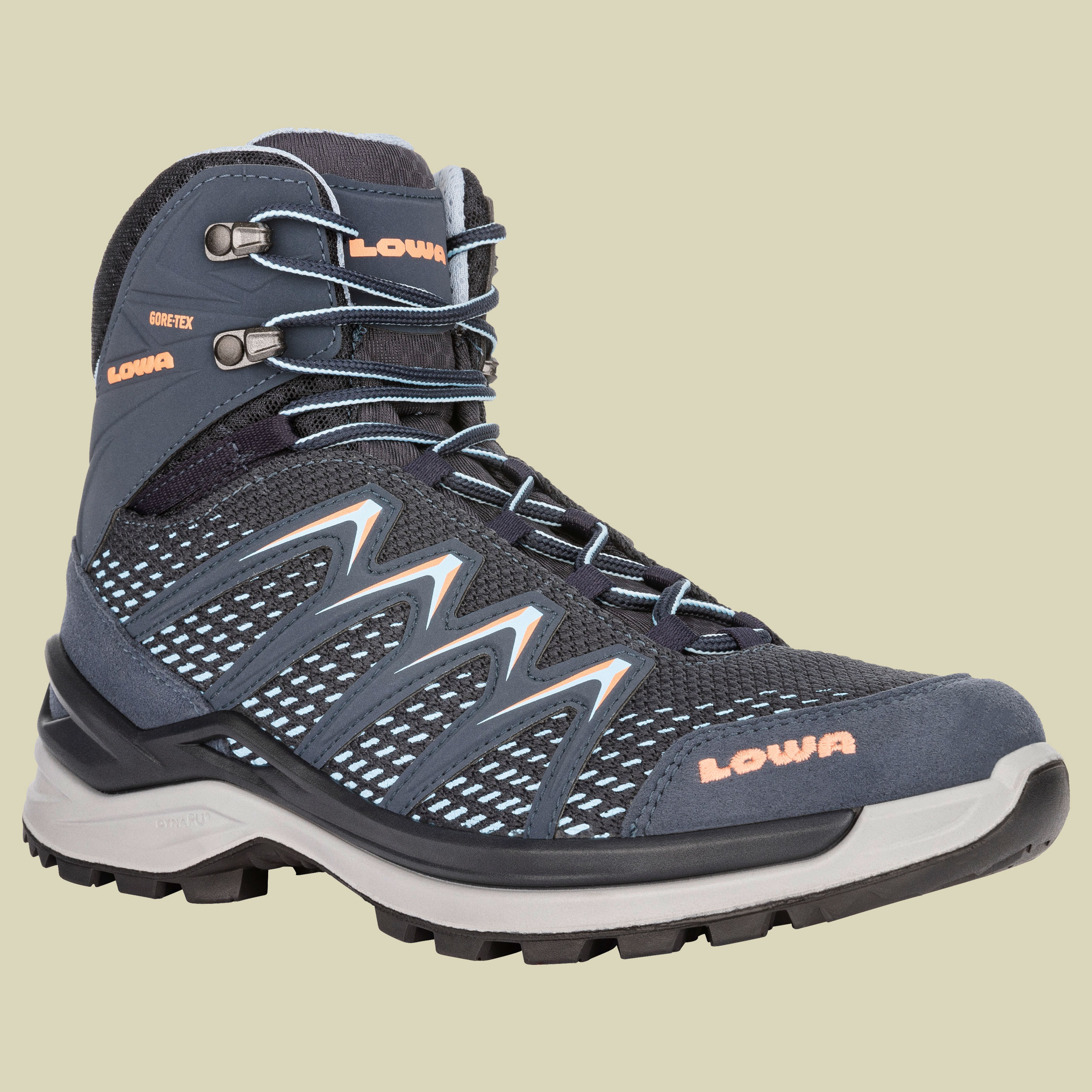 Innox Pro GTX Mid Women UK 5,5 blau - stahlblau/lachs