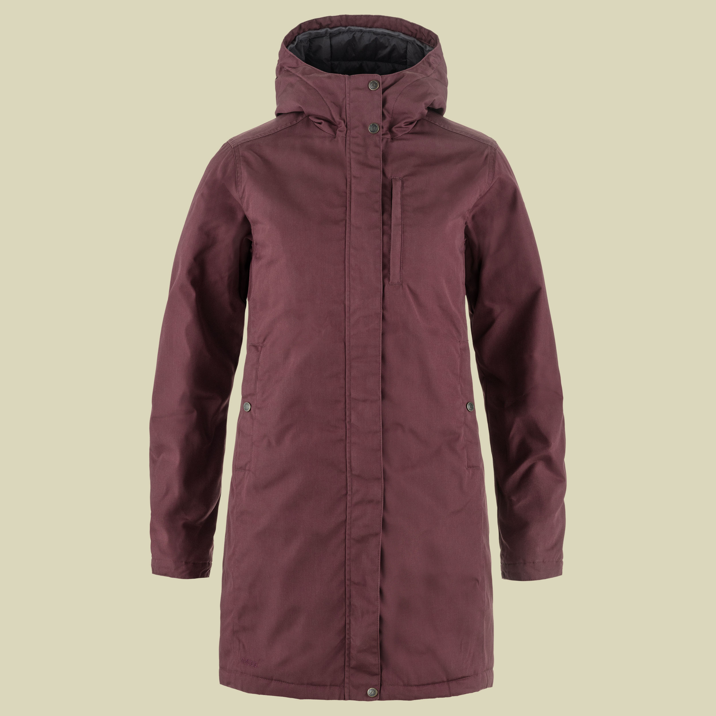 Kiruna Padded Parka Women rot XL - port