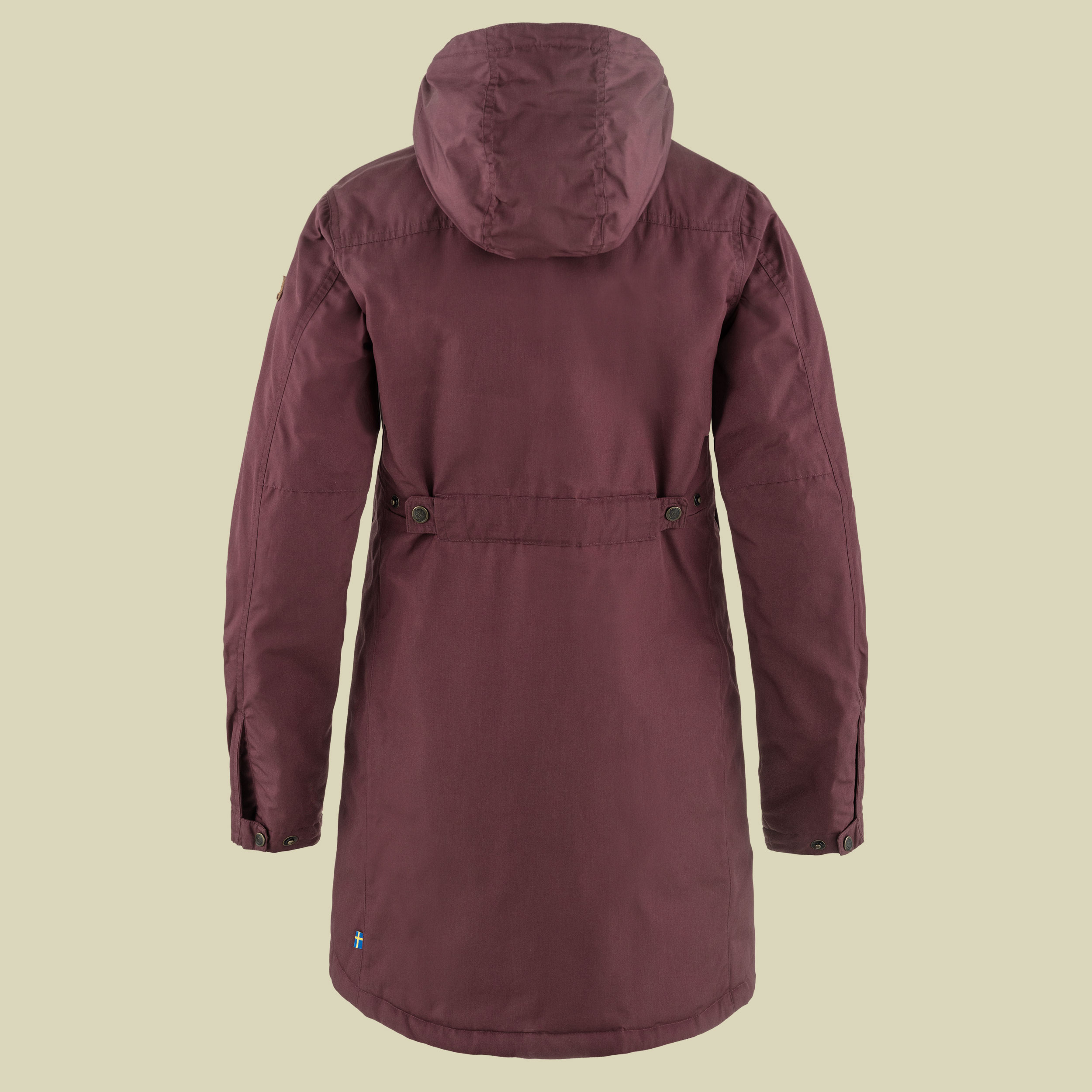 Kiruna Padded Parka Women rot XL - port