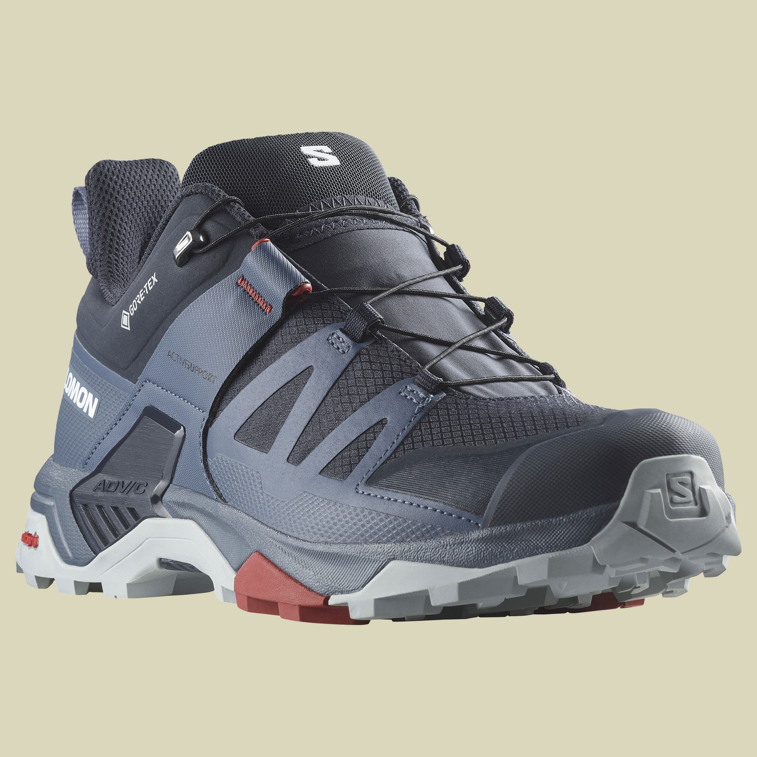 X Ultra 4 GTX Men Größe UK 11 Farbe carbon/bering sea/pearl blue