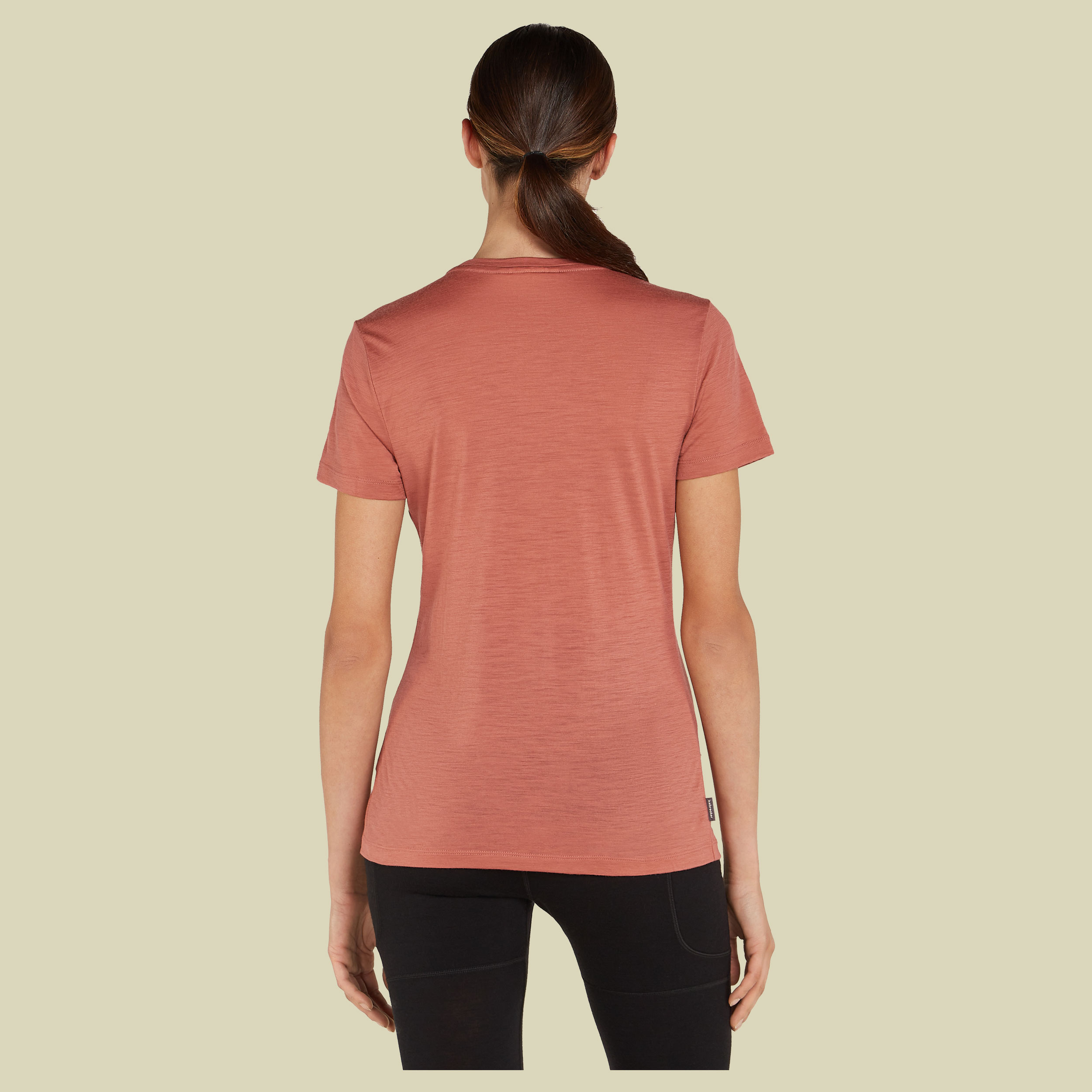 Merino 150 Tech Lite SS Tee Camping Circle Women L braun - cedar wood