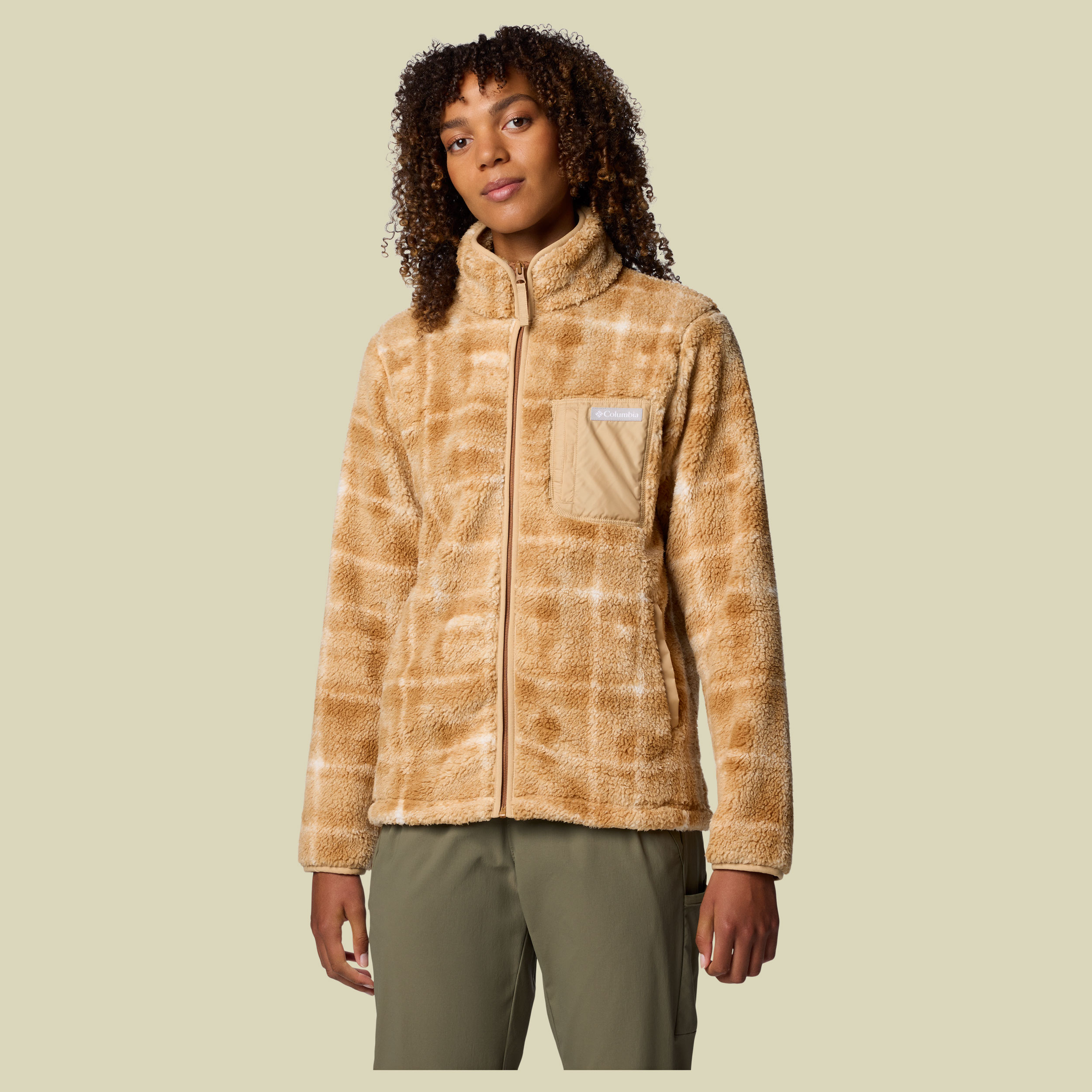 West Bend Print Full Zip II Women L braun - Farbe camel brown