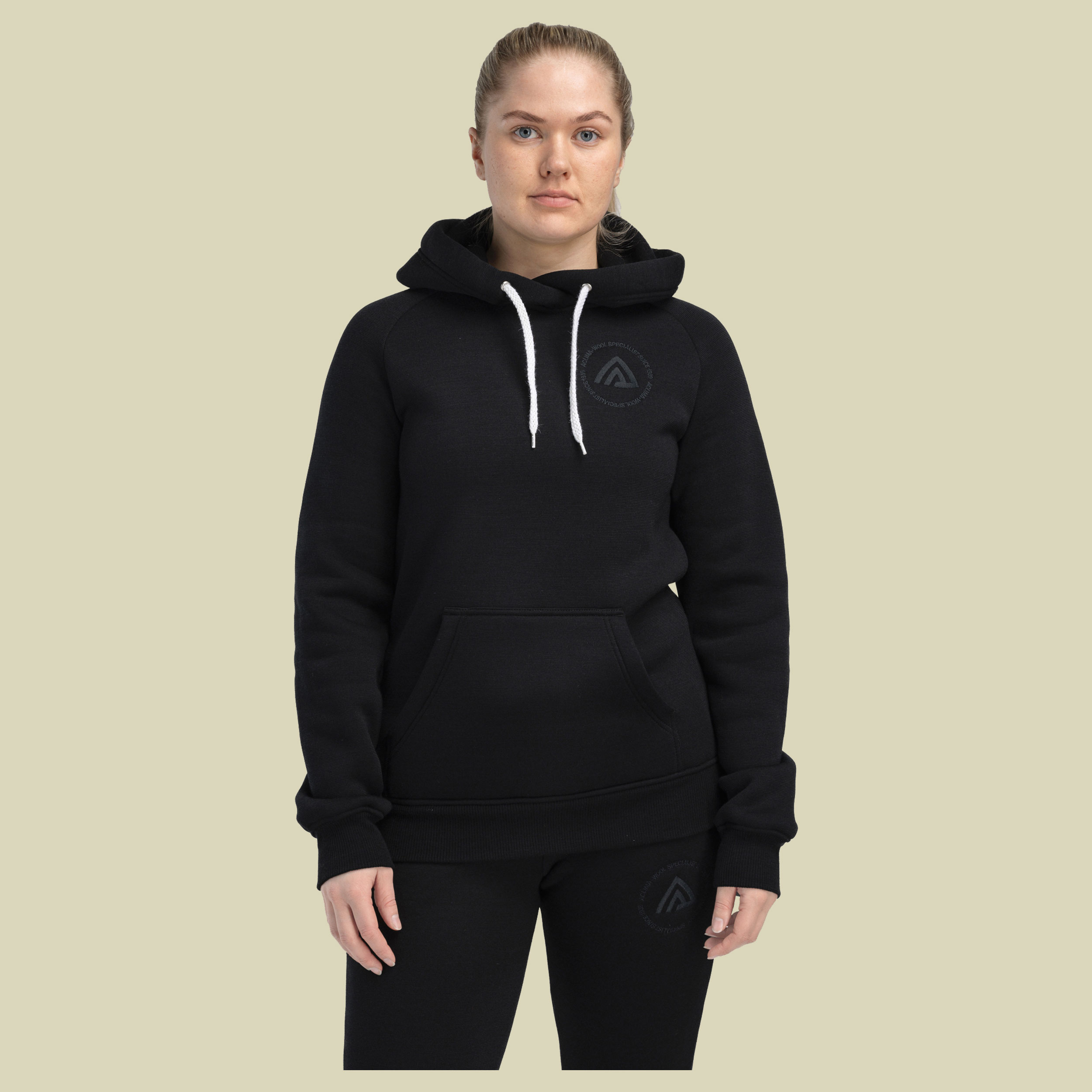 FleeceWool V2 Hoodie Woman schwarz XL - jet black