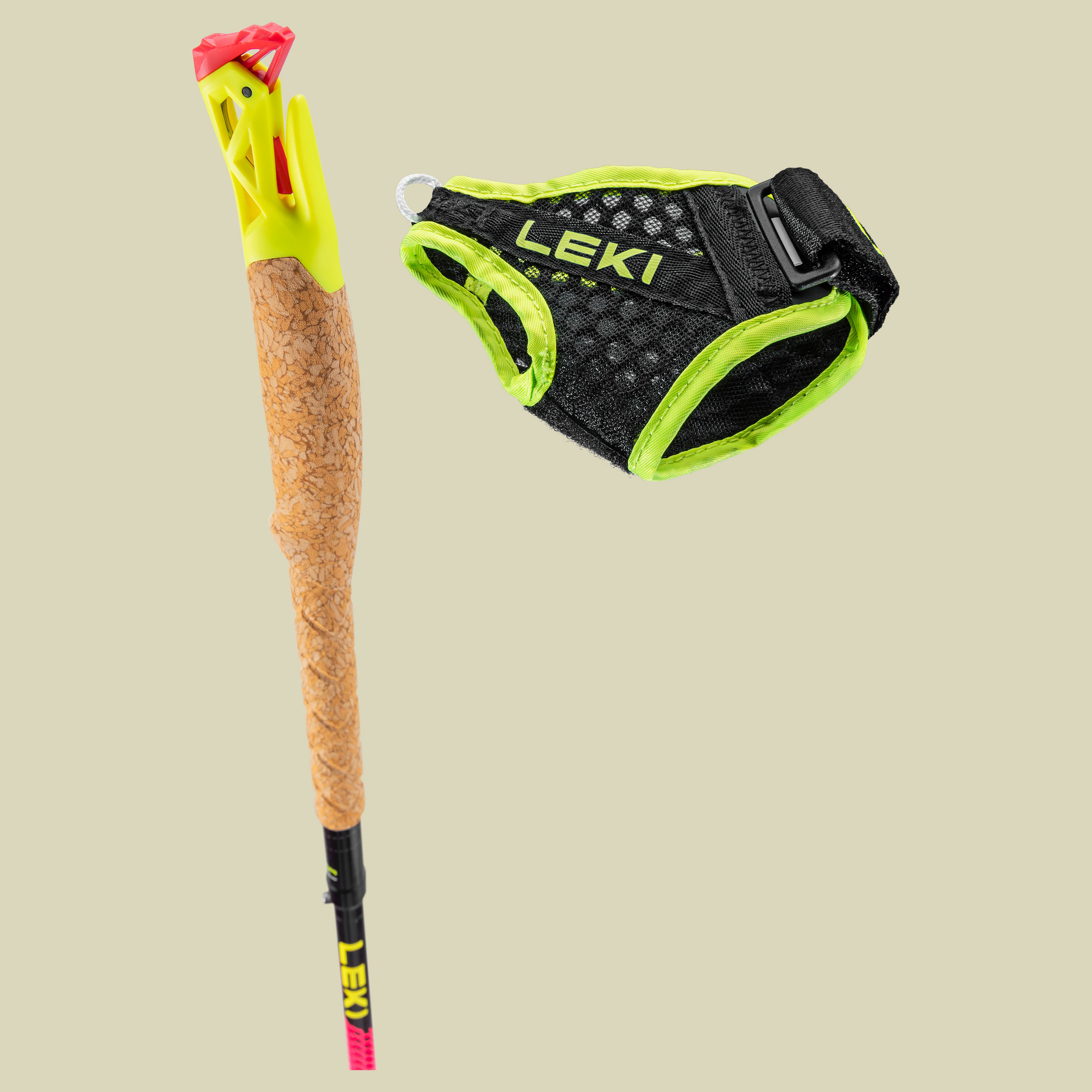 Ultratrail FX.One mehrfarbig 120 cm - neonpink-black-neonyellow