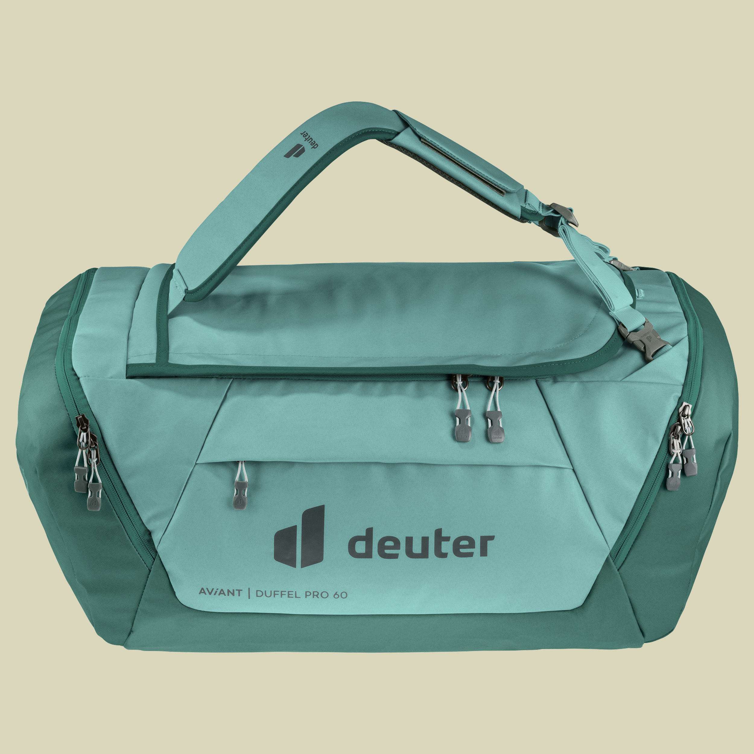 deuter - AViANT Duffel Pro in Handgepäcksgröße mit Tragesystem- naturzeit 40-Reisetasche verstaubarem