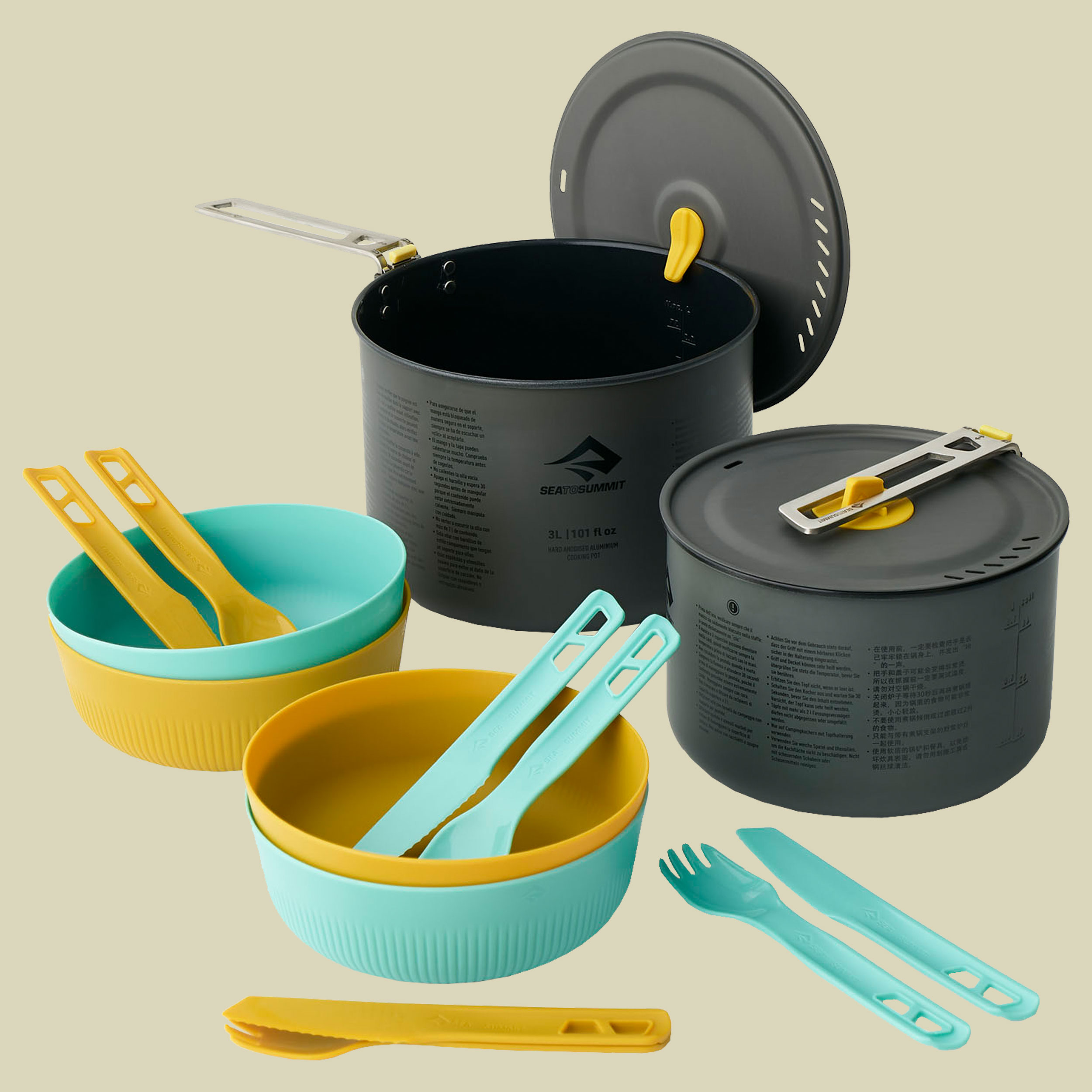 Frontier UL Two Pot Cook Set [4P] [14 Piece]