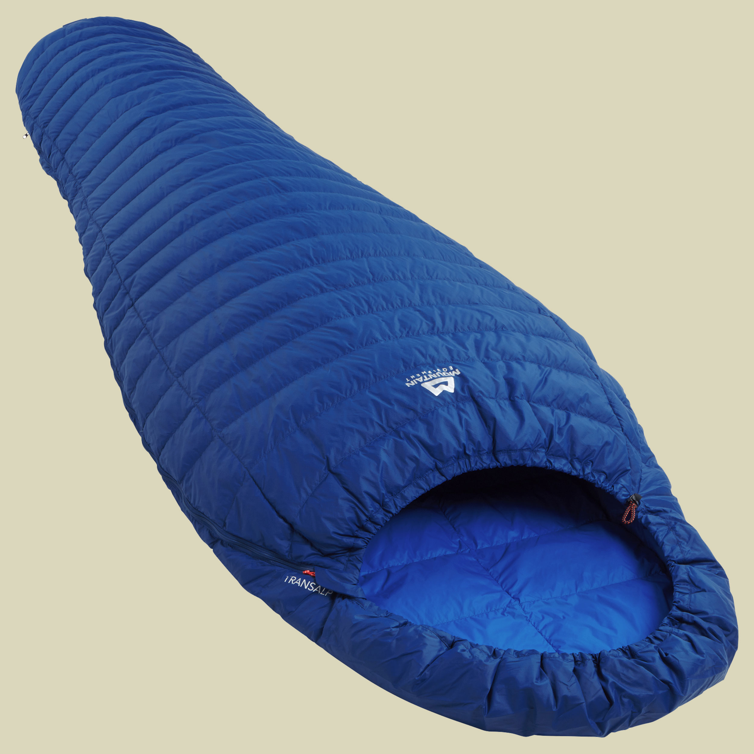 TransAlp bis Körpergröße: 185 cm (regular) admiral blue,Reißverschluss Schlafsack links