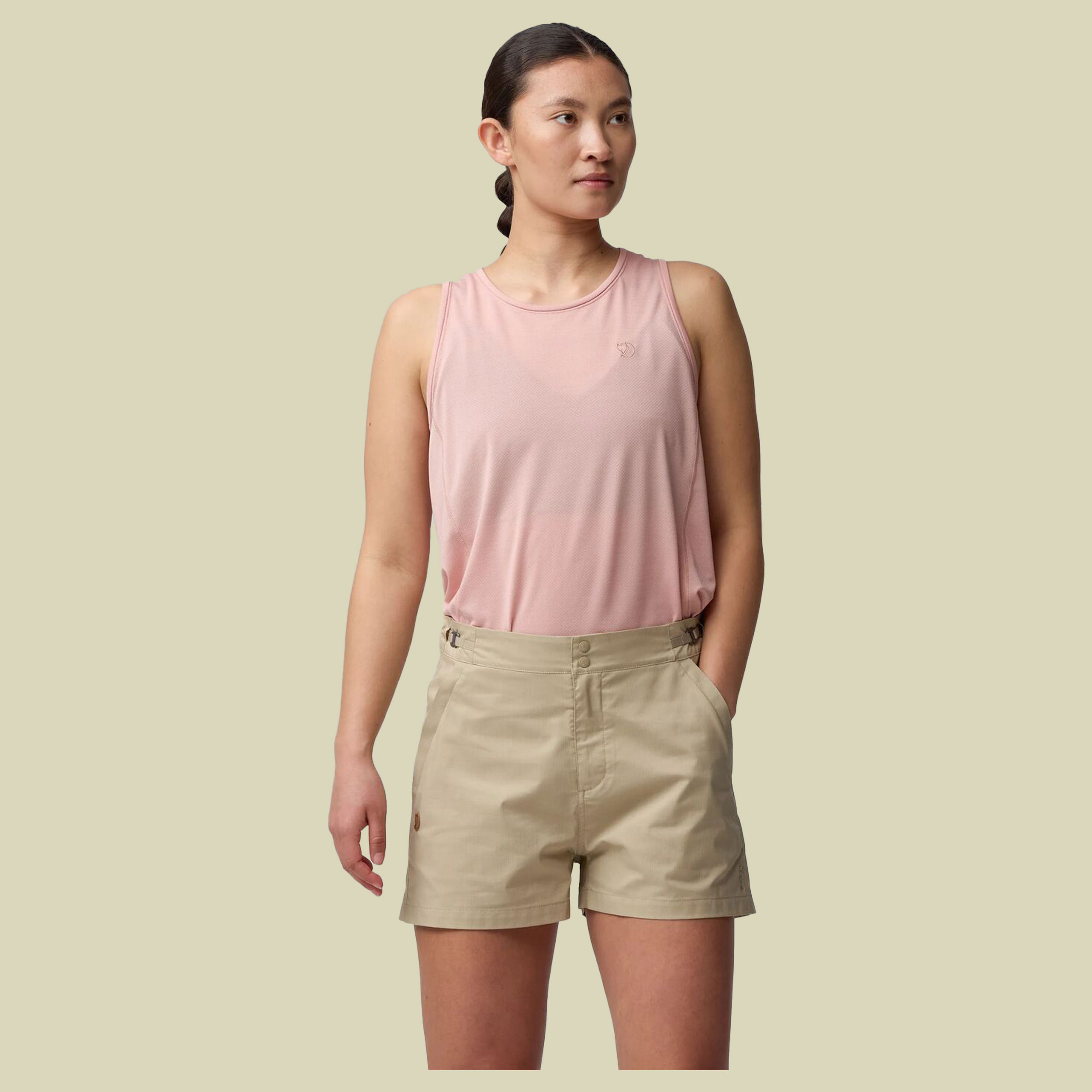 Abisko Hike Shorts Women 40 braun - fossil